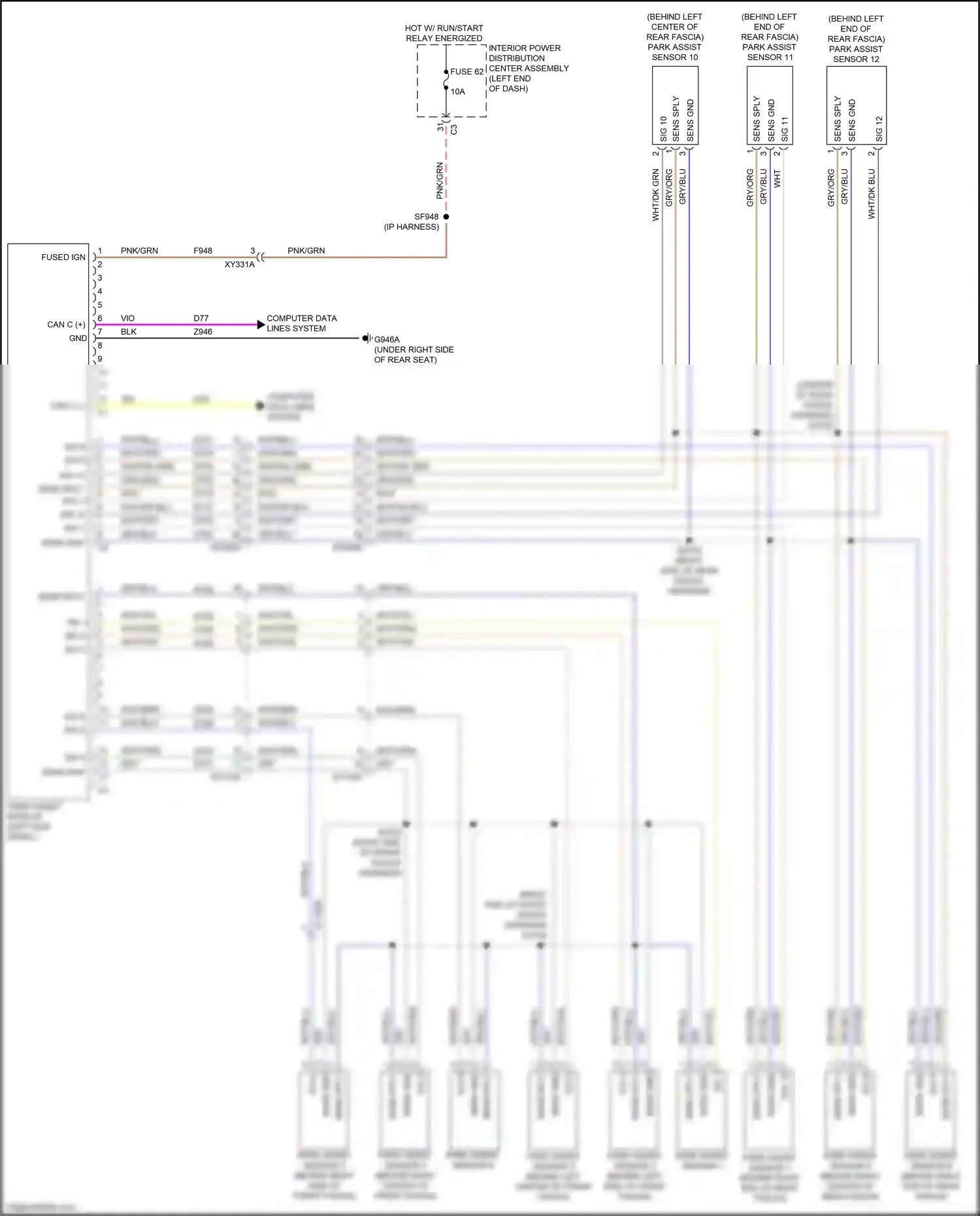Wiring diagram wht/yel for RAM 1500 V (2018-2024) (9 of 13)