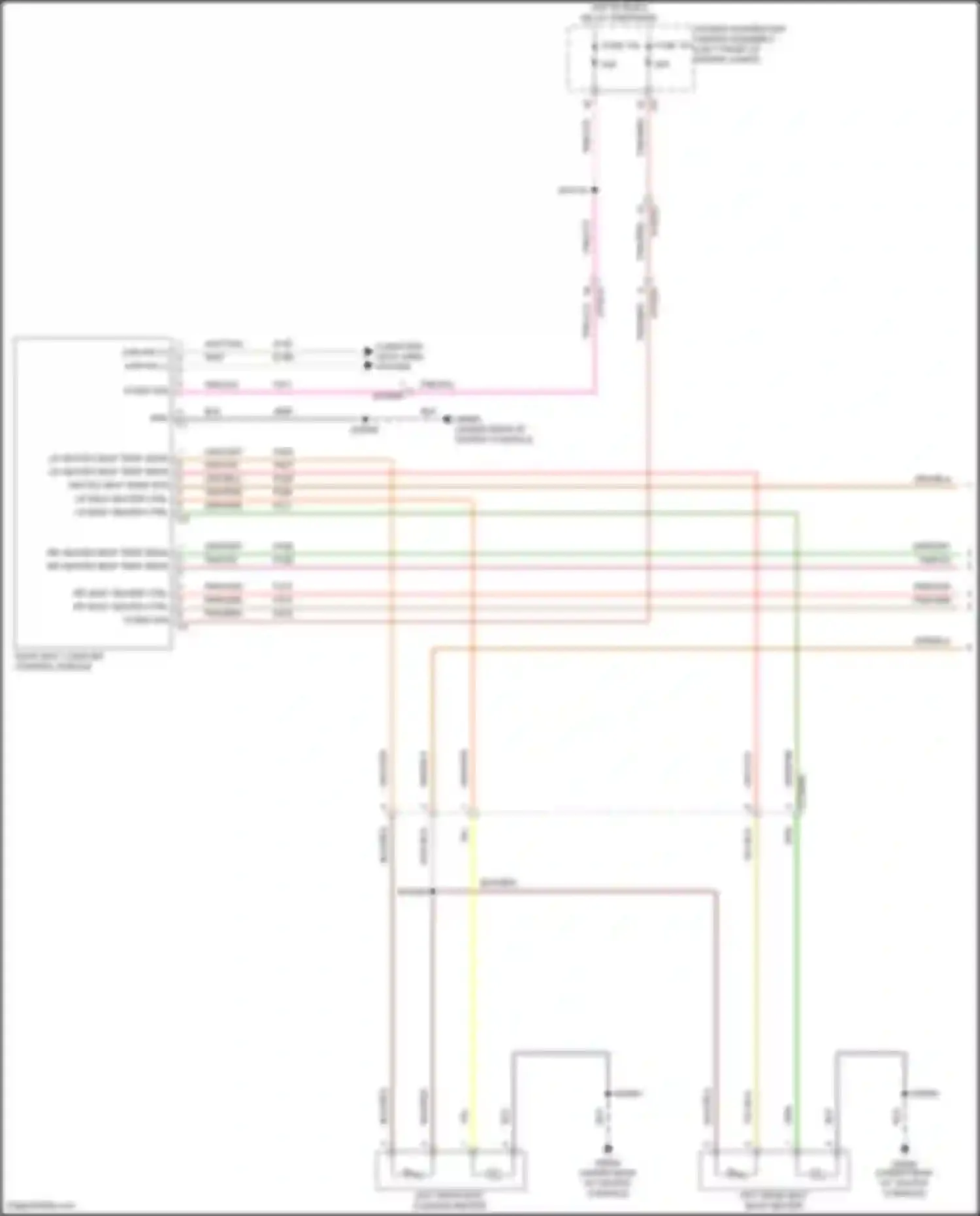 2500 RAM I facelift (2019-2024): Rear heated seats circuit (1 of 2)