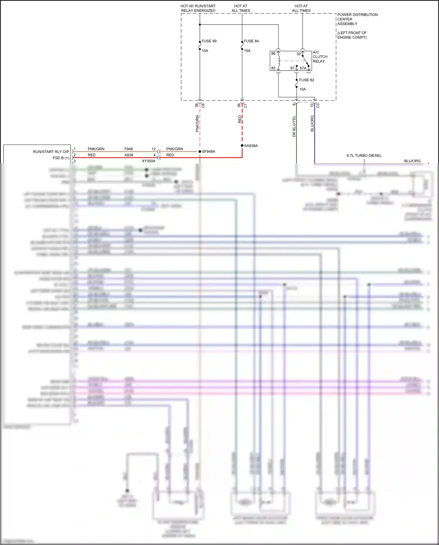 RAM 2500 I facelift (2019-2024) a/c compressor ctrl wiring diagram  (1 of 2)