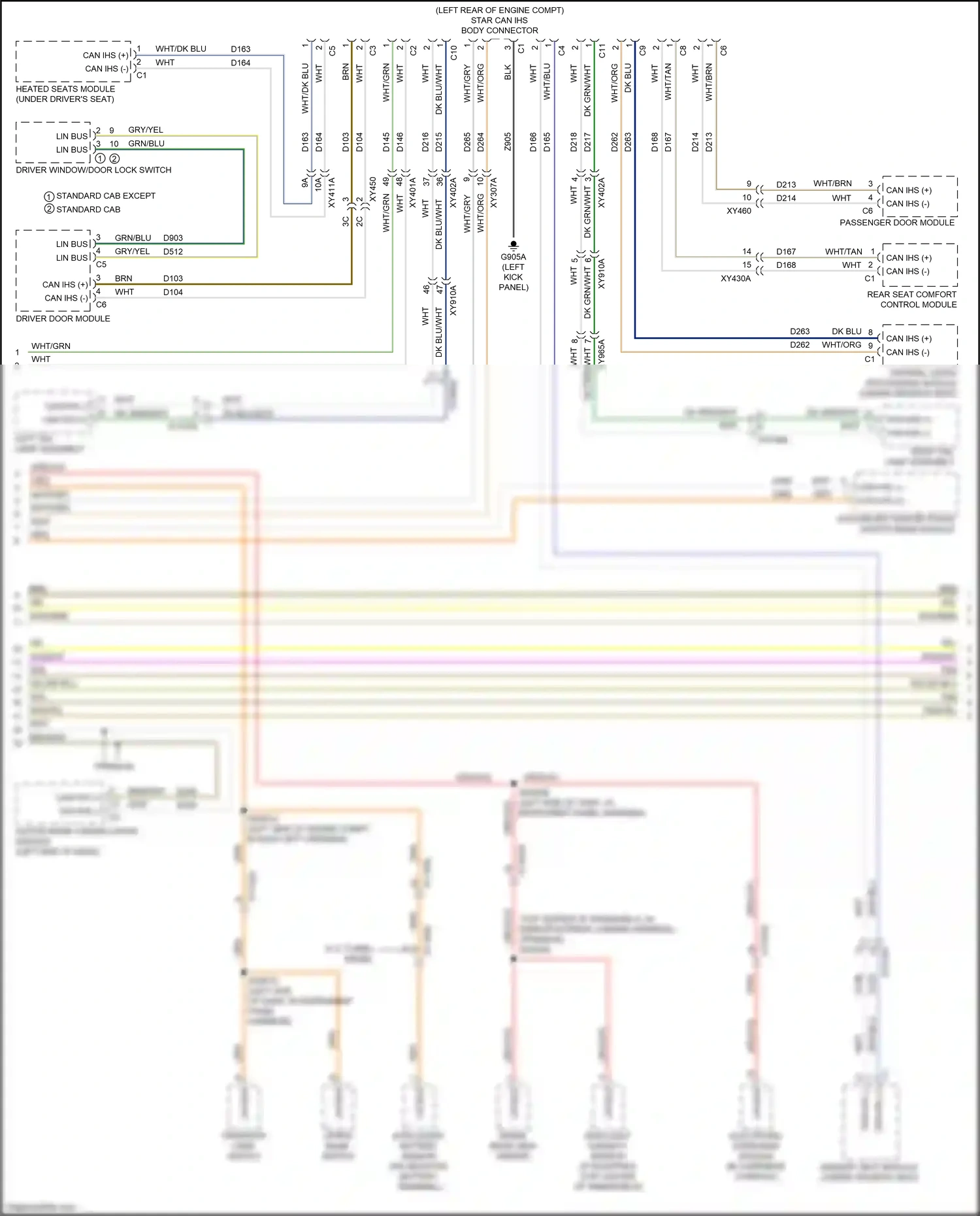 RAM 2500 I facelift (2019-2024) central vision processing module wiring diagram  (1 of 3)