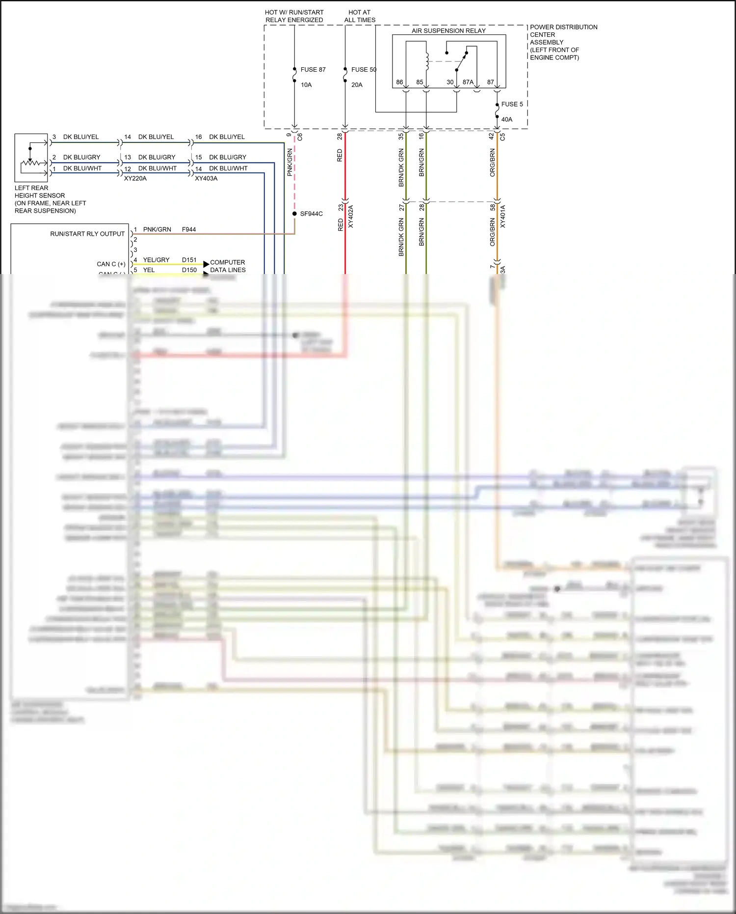 RAM 2500 I facelift (2019-2024) computer data lines system wiring diagram  (13 of 107)