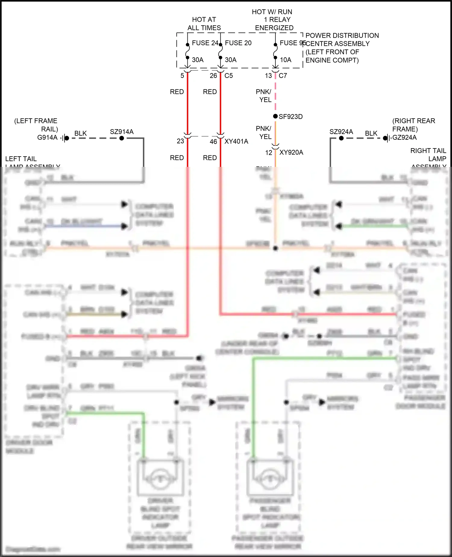 RAM 2500 I facelift (2019-2024) computer data lines system wiring diagram  (82 of 107)