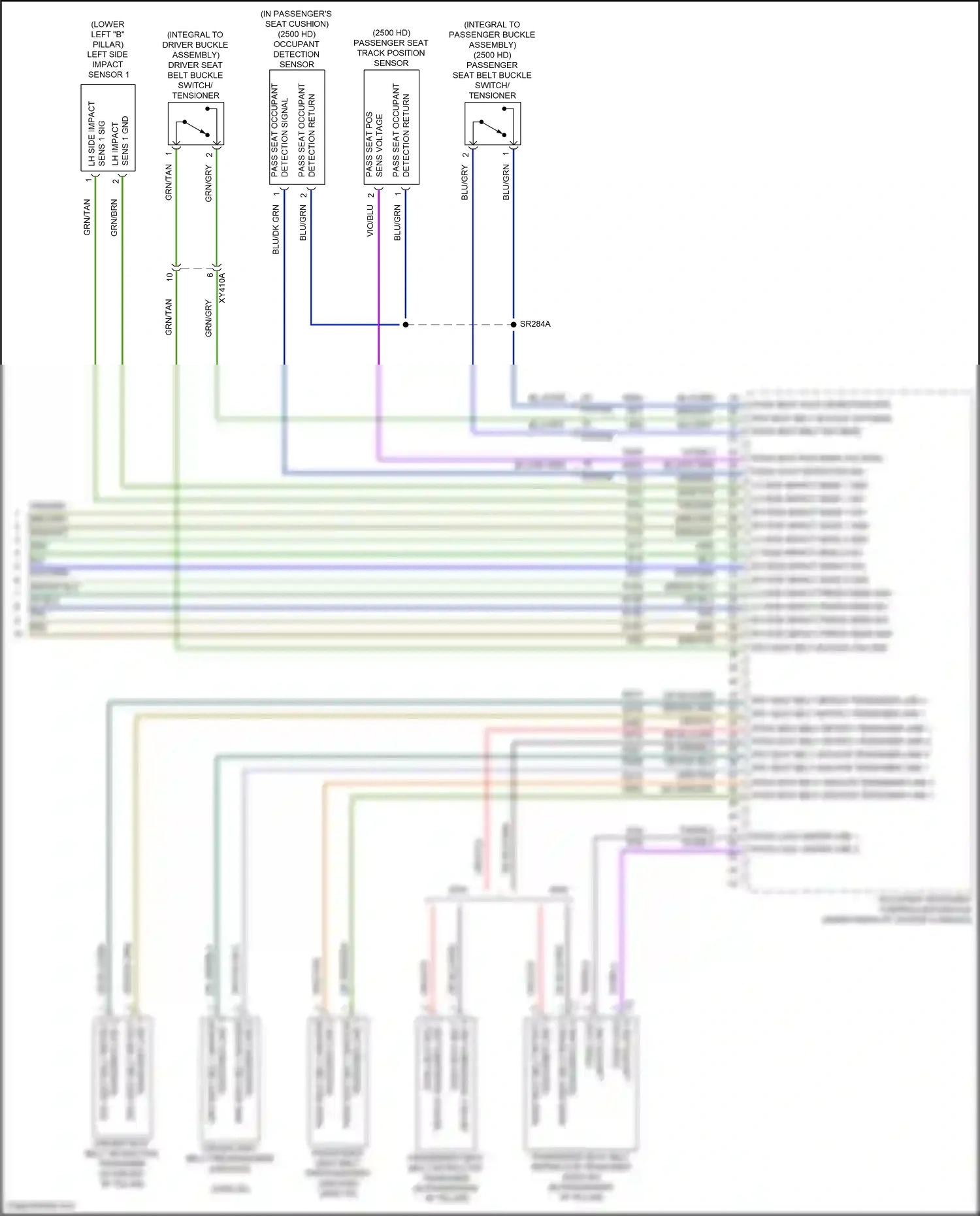 RAM 2500 I facelift (2019-2024) detection return wiring diagram  (1 of 1)
