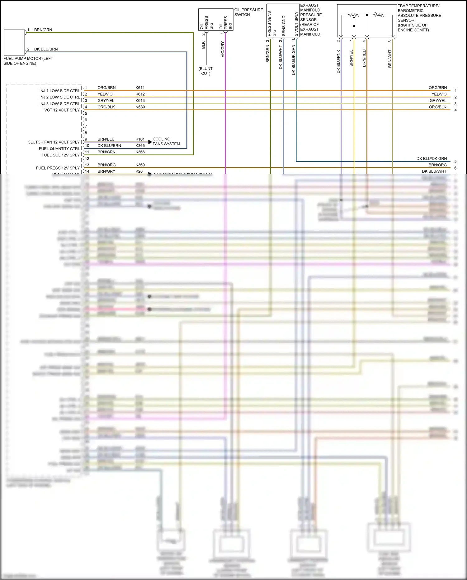 RAM 2500 I facelift (2019-2024) fuel quantity ctrl wiring diagram  (1 of 1)