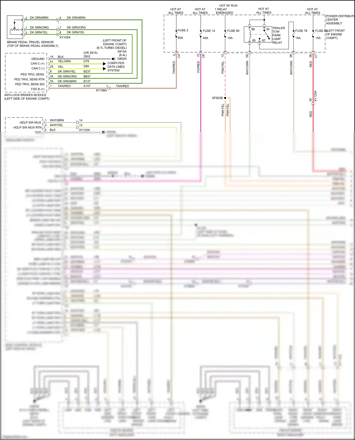 RAM 2500 I facelift (2019-2024) left side marker ctrl wiring diagram  (1 of 1)