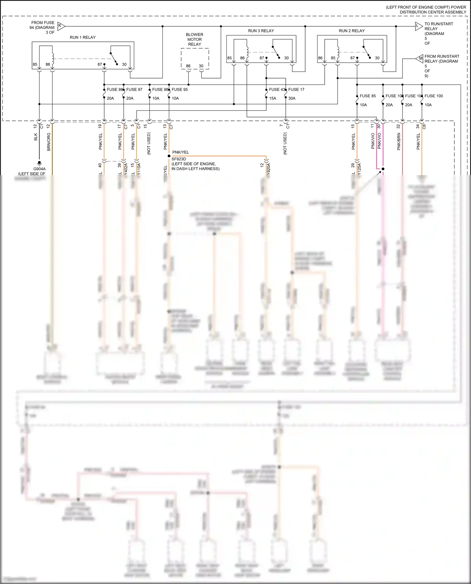 RAM 2500 I facelift (2019-2024) occupant restraint controller module wiring diagram  (4 of 7)