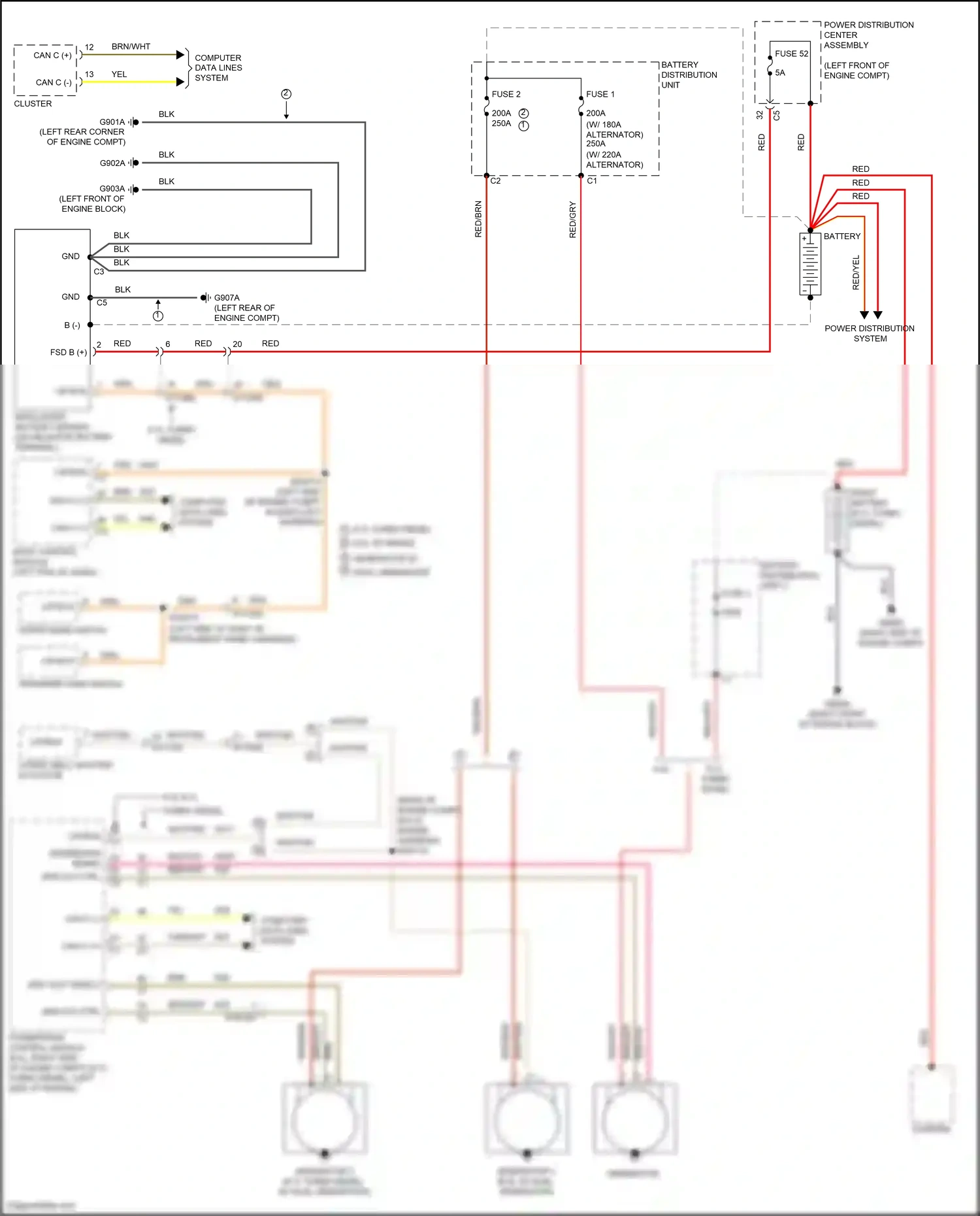 RAM 2500 I facelift (2019-2024) powertrain control module wiring diagram  (12 of 23)