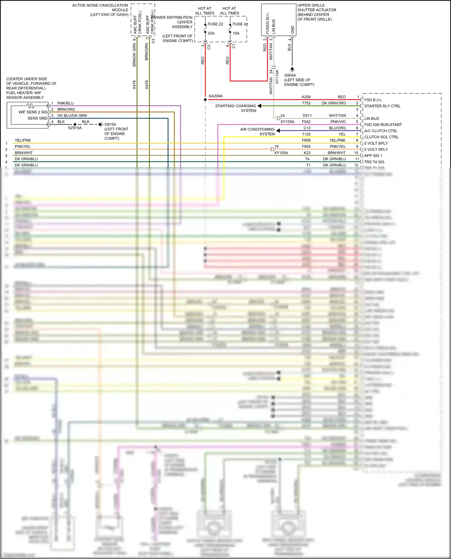 RAM 2500 I facelift (2019-2024) powertrain control module wiring diagram  (23 of 23)