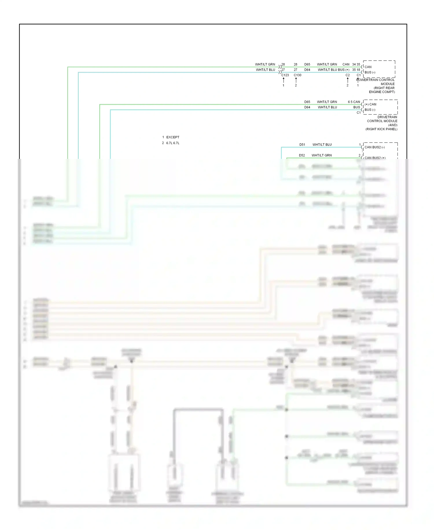 RAM Cab & Chassis 3500 HD  (2012-2012) drivetrain control module wiring diagram  (1 of 1)