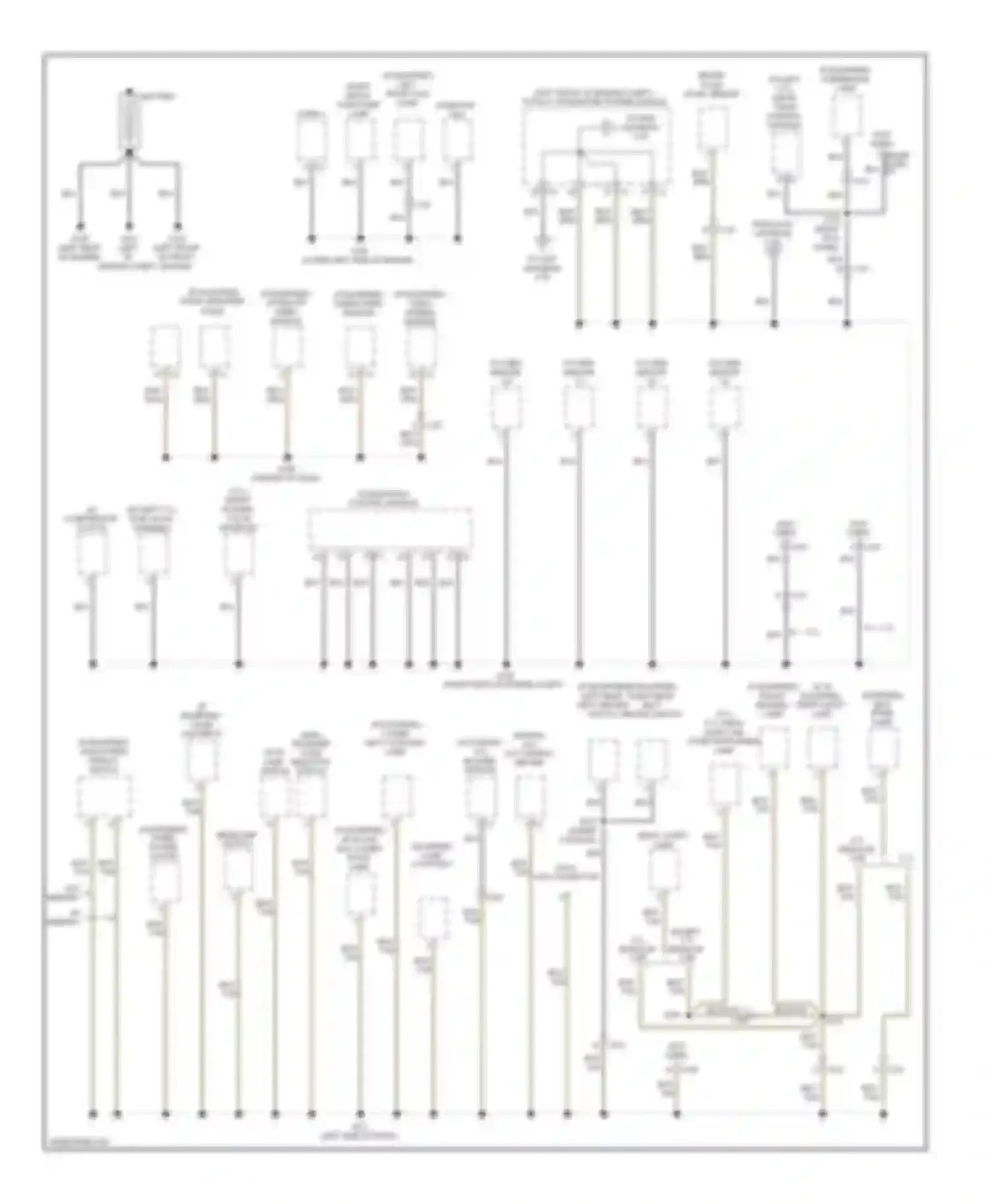 Pickup 1500 RAM  (2011-2012): Ground distribution circuit (1 of 3)
