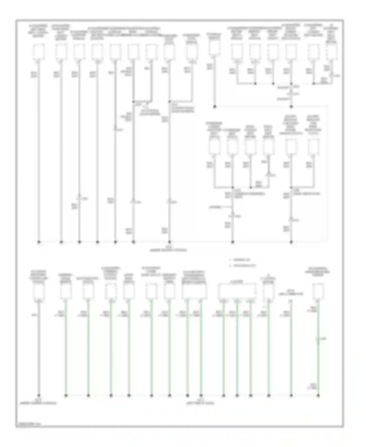 Pickup 1500 RAM  (2011-2012): Ground distribution circuit (2 of 3)