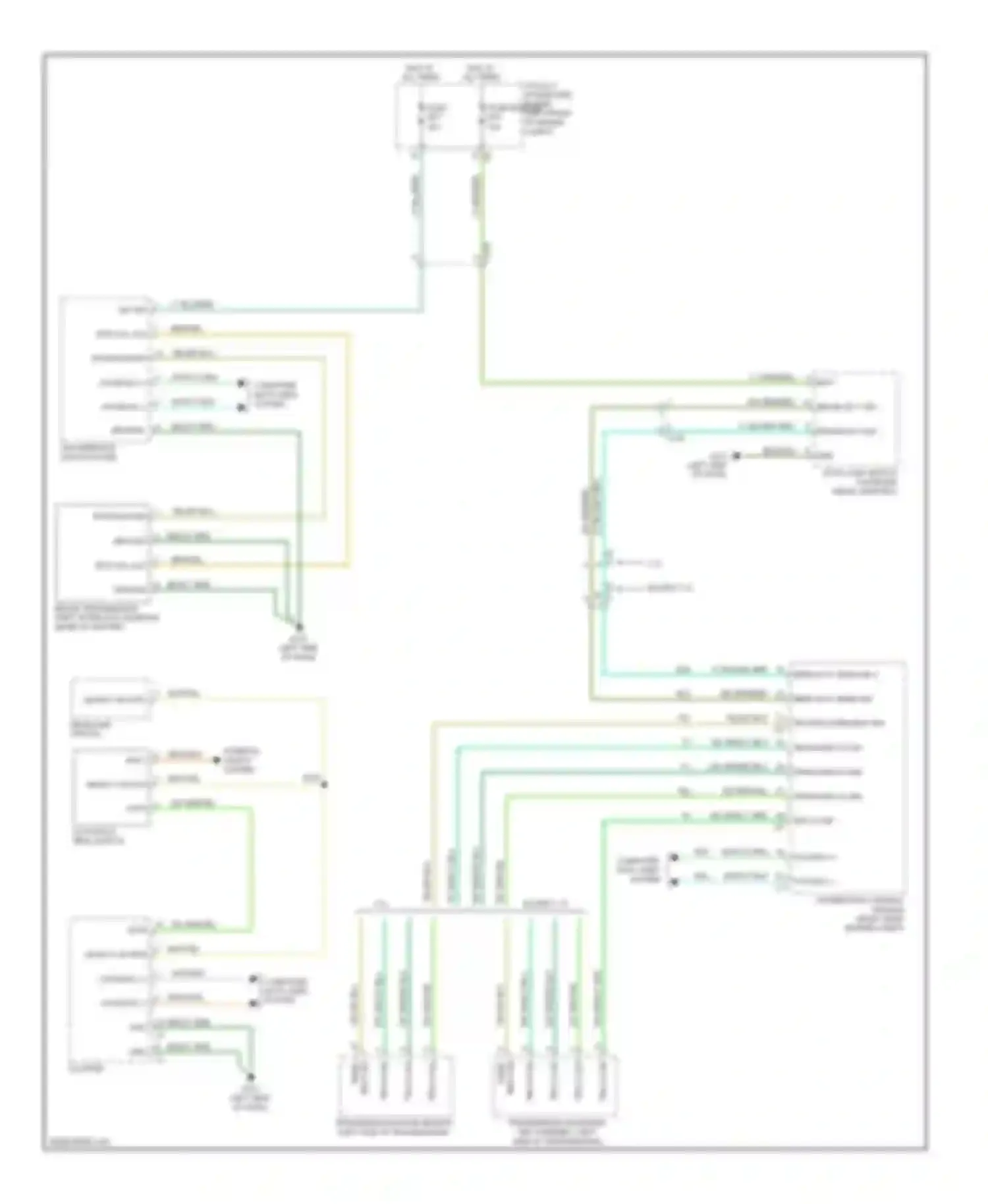 Pickup 1500 RAM  (2011-2012): Shift interlock circuit, with column shift