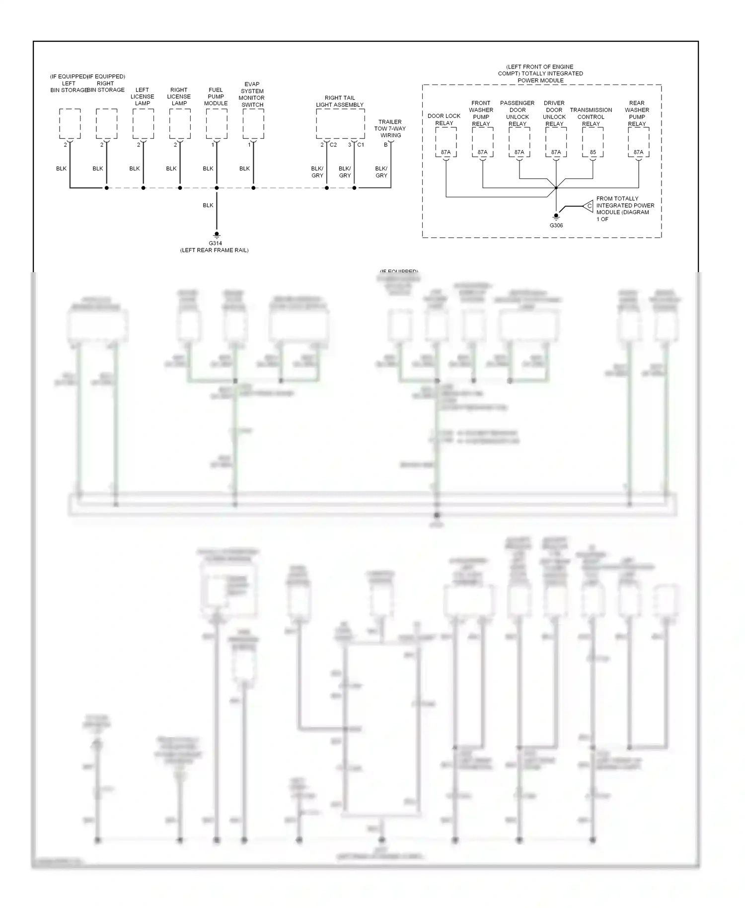 RAM Pickup 1500  (2011-2012) compass module wiring diagram  (1 of 1)