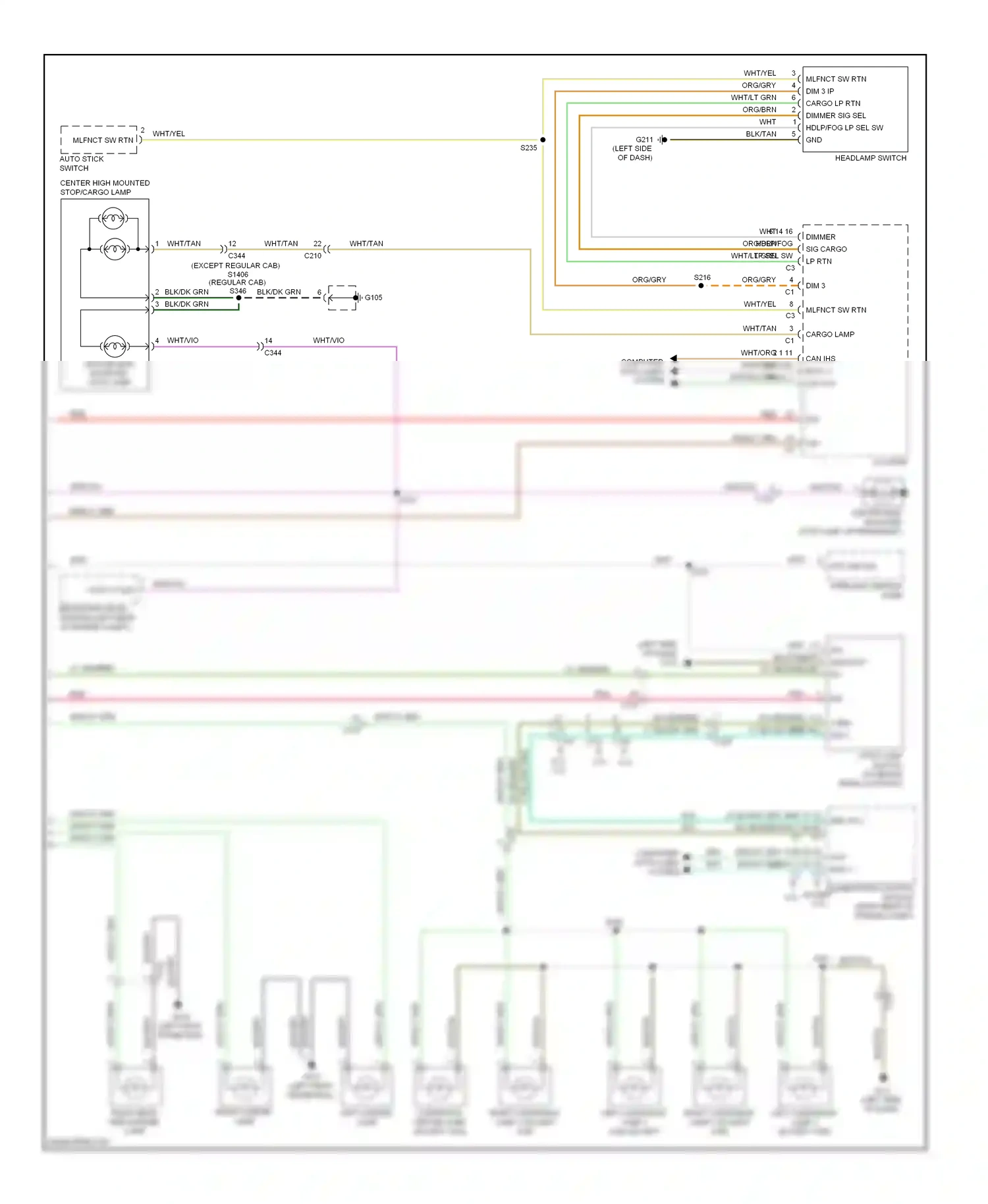 RAM Pickup 1500  (2011-2012) computer data lines system wiring diagram  (14 of 53)