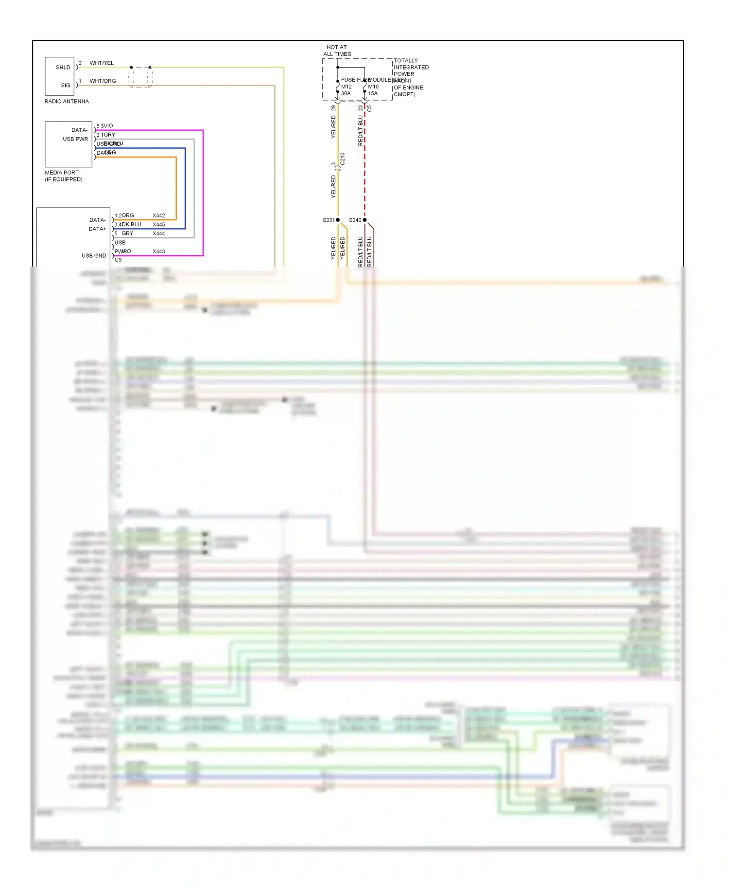 RAM Pickup 1500  (2011-2012) micro feed wiring diagram  (1 of 2)