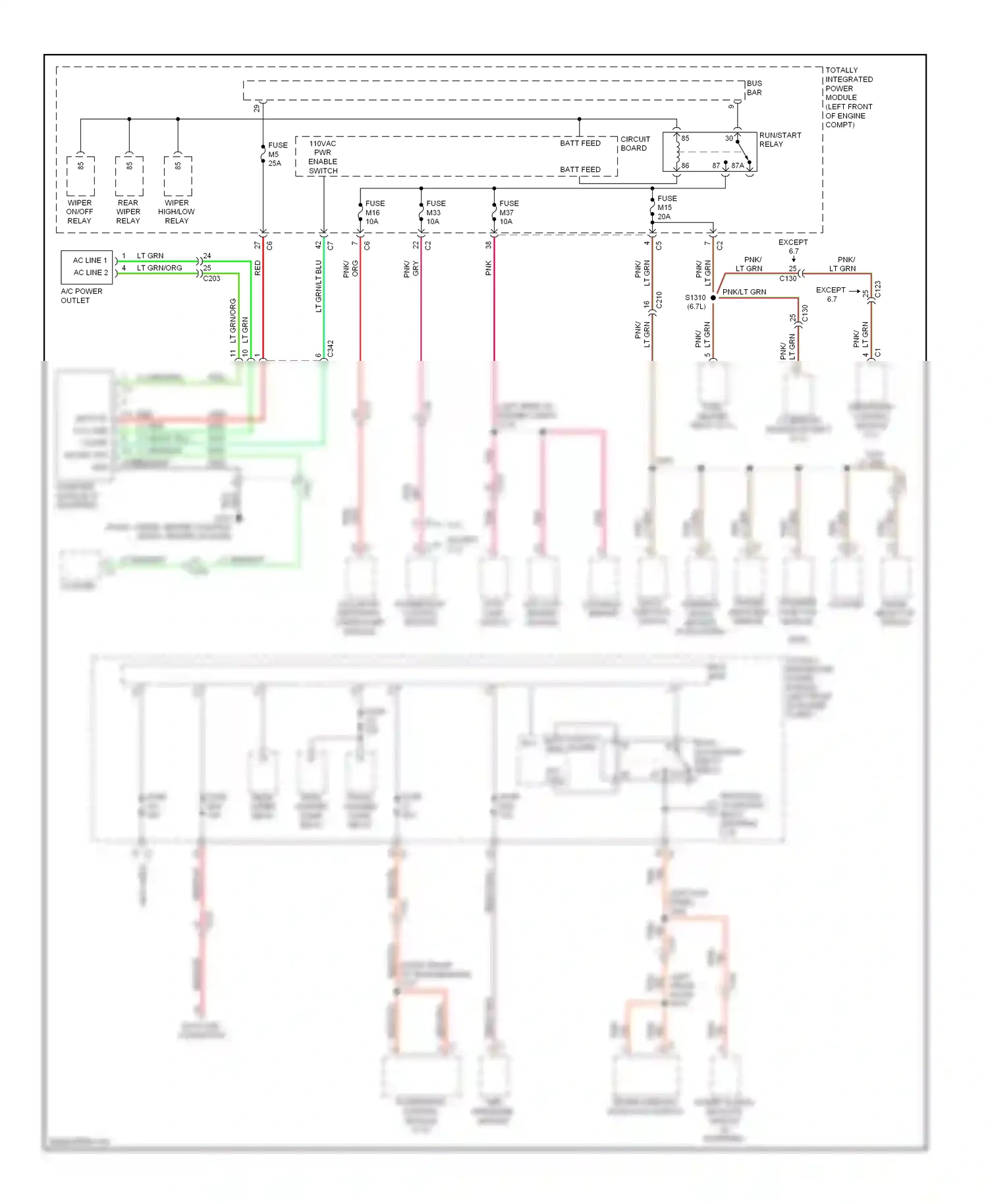 RAM Pickup 1500  (2011-2012) multi- dynamics function sensor switch wiring diagram  (1 of 1)