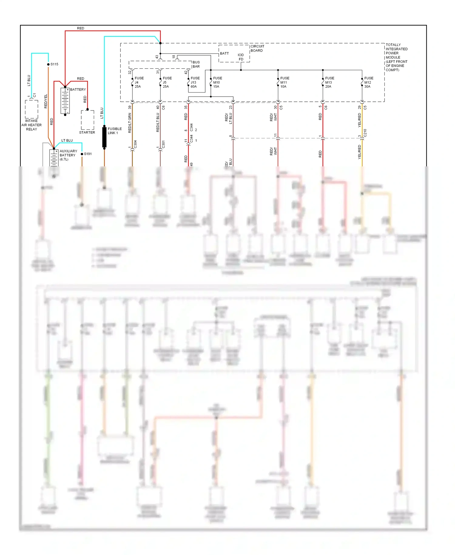 RAM Pickup 1500  (2011-2012) multi- function switch wiring diagram  (1 of 1)