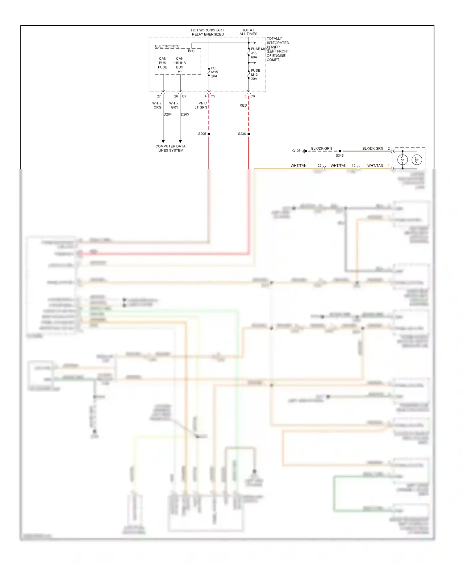RAM Pickup 1500  (2011-2012) transfer case selector switch wiring diagram  (4 of 4)