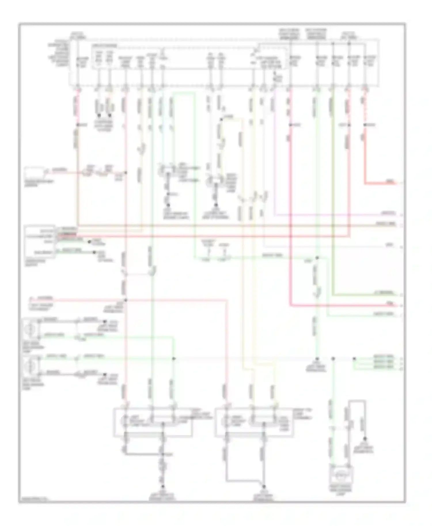 Pickup 2500 RAM  (2011-2012): Exterior lamps circuit (1 of 2)