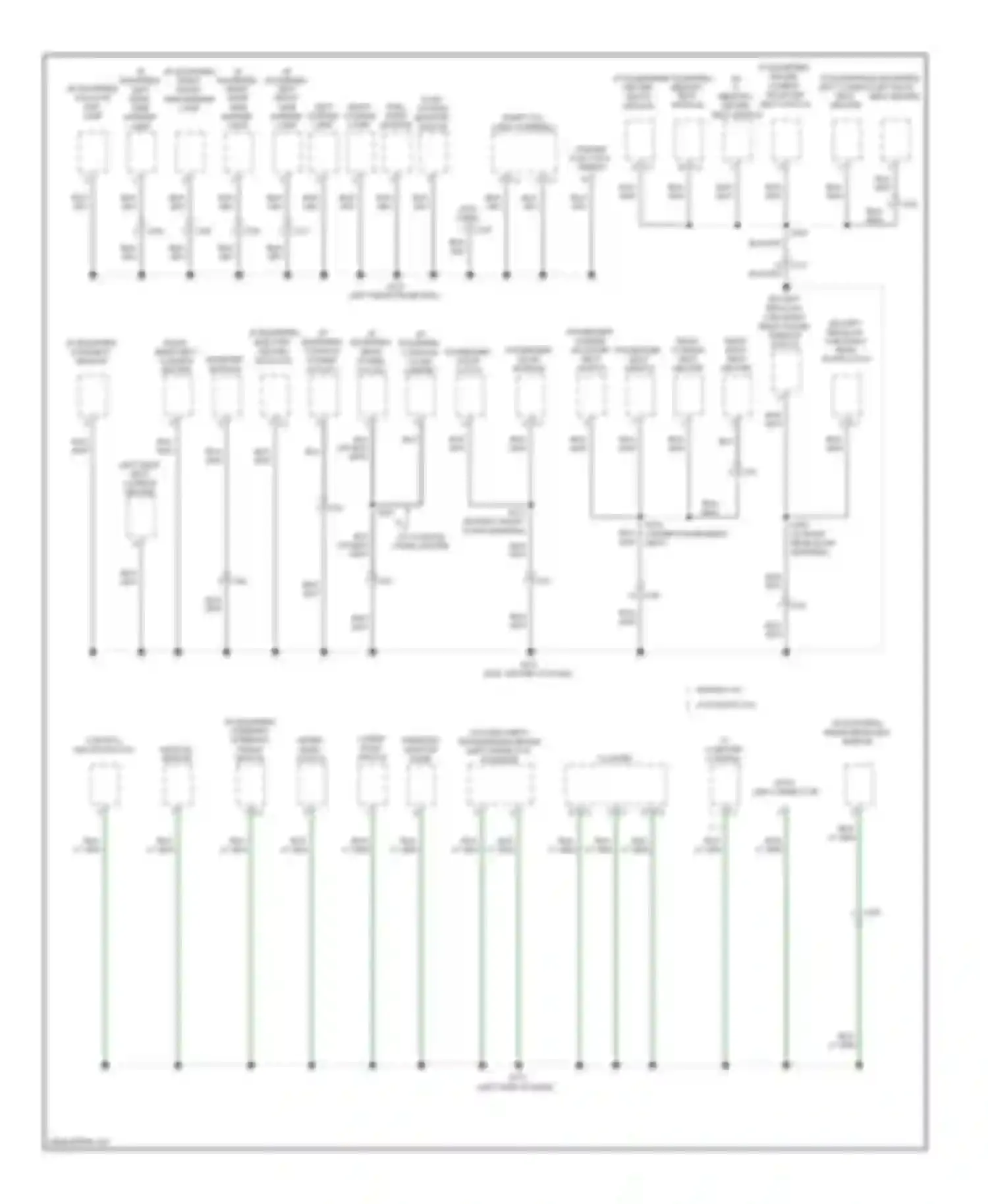 Pickup 2500 RAM  (2011-2012): Ground distribution circuit (2 of 3)