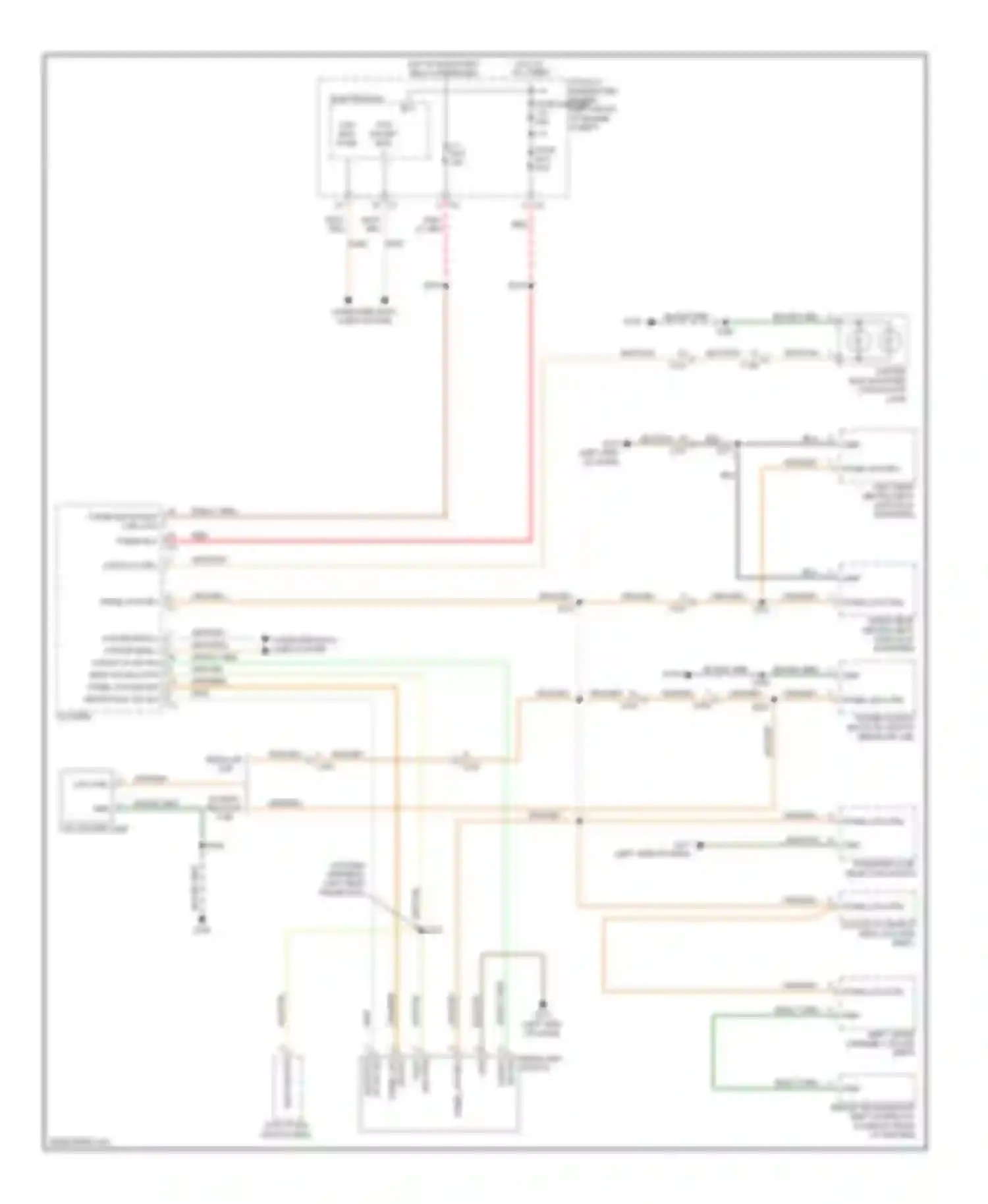Pickup 2500 RAM  (2011-2012): Instrument illumination circuit