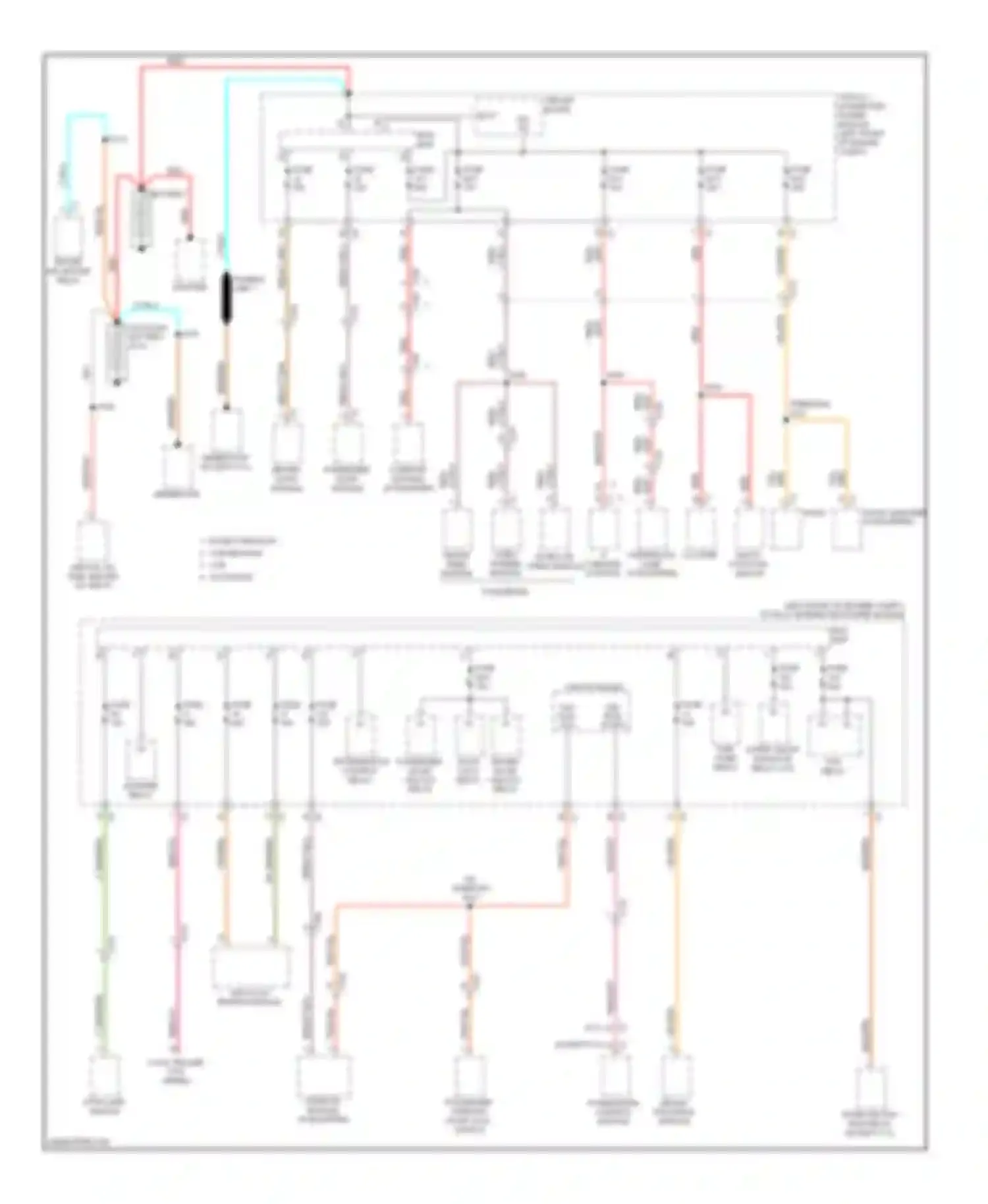 Pickup 2500 RAM  (2011-2012): Power distribution circuit (1 of 4)