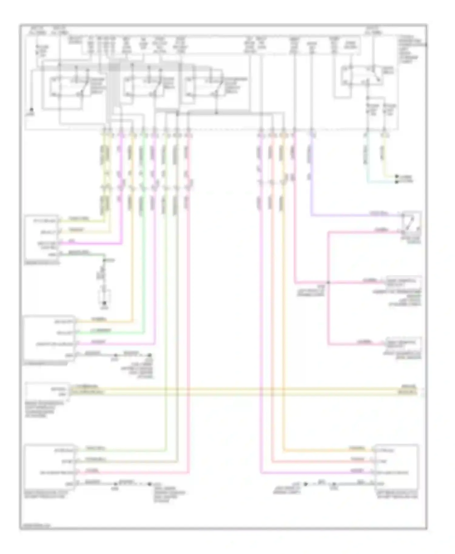 Pickup 2500 RAM  (2011-2012): Power door locks circuit (1 of 2)