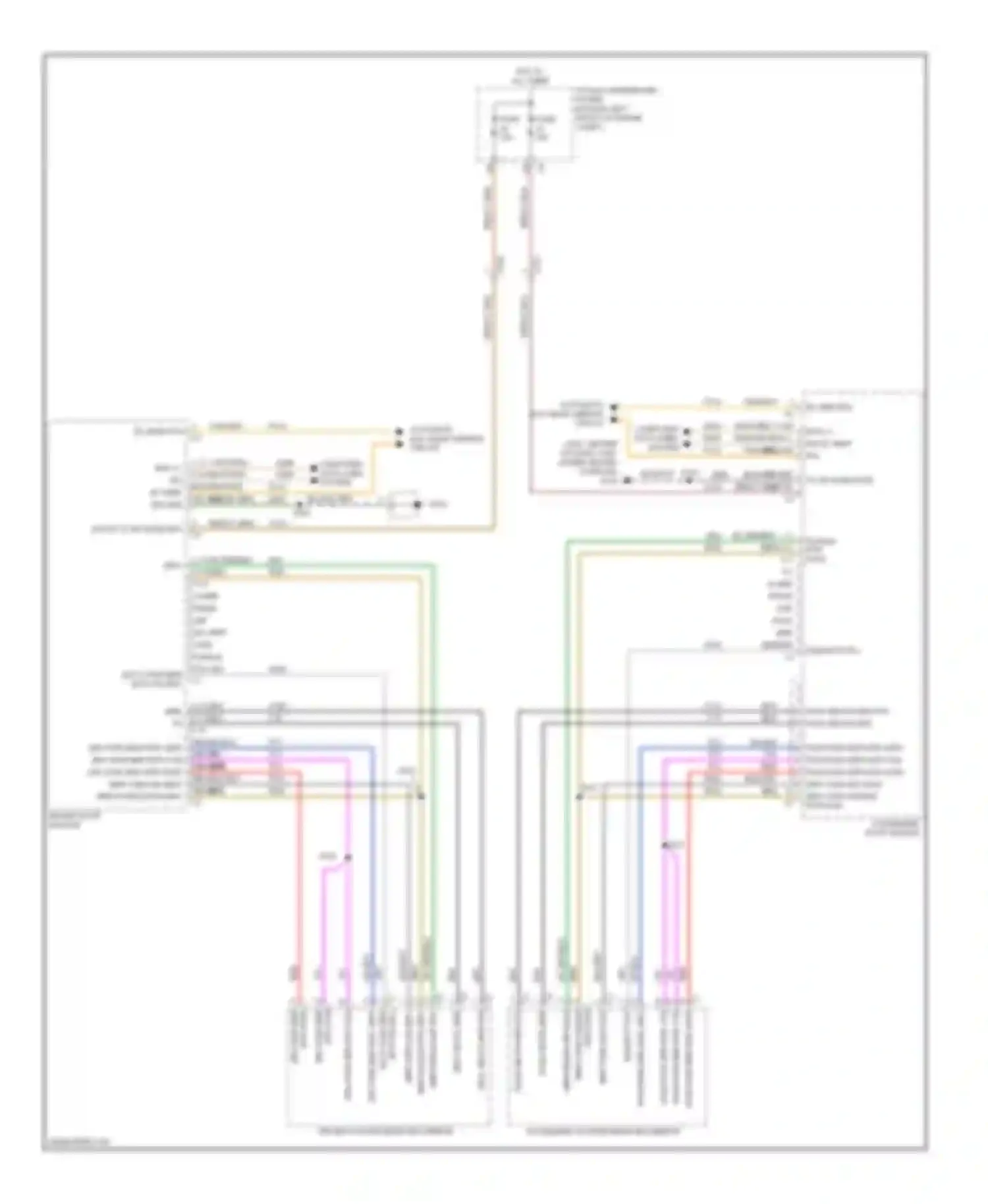 Pickup 2500 RAM  (2011-2012): Power mirrors circuit, except regular cab