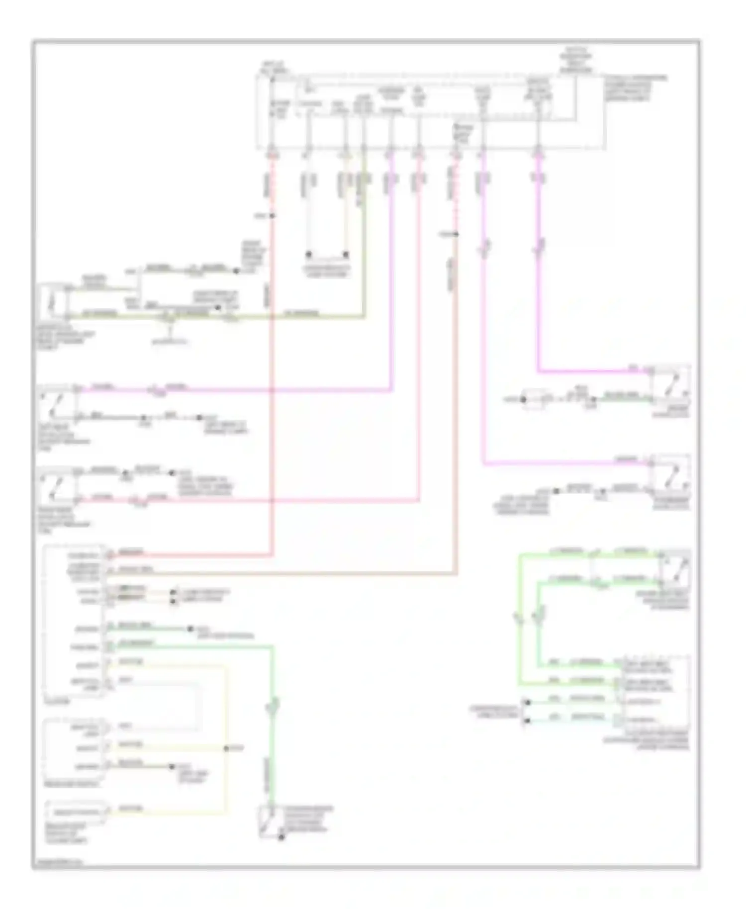 Pickup 2500 RAM  (2011-2012): Chime circuit
