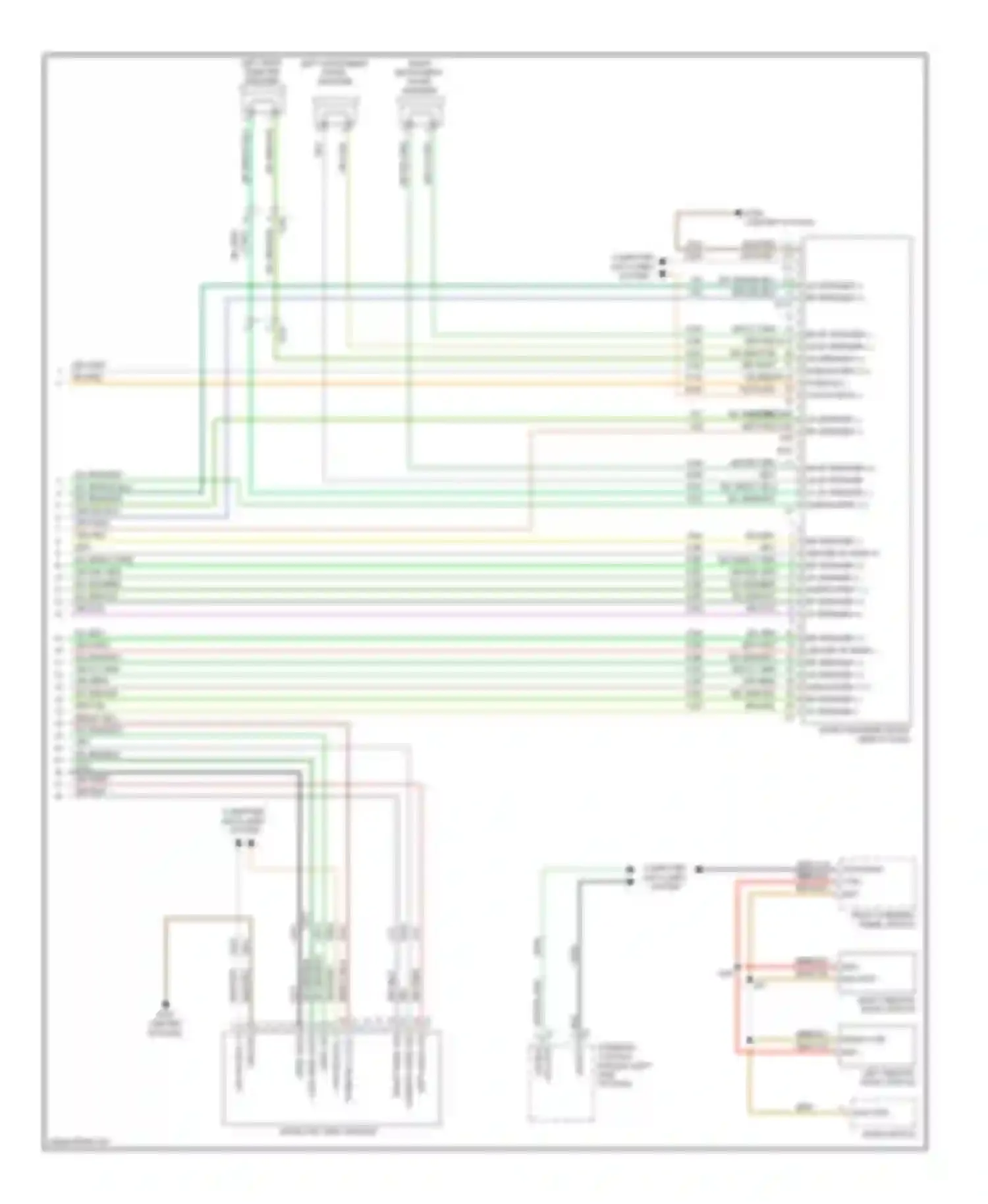 Wiring diagram right remote radio switch for RAM Pickup 2500  (2011-2012) (2 of 3)