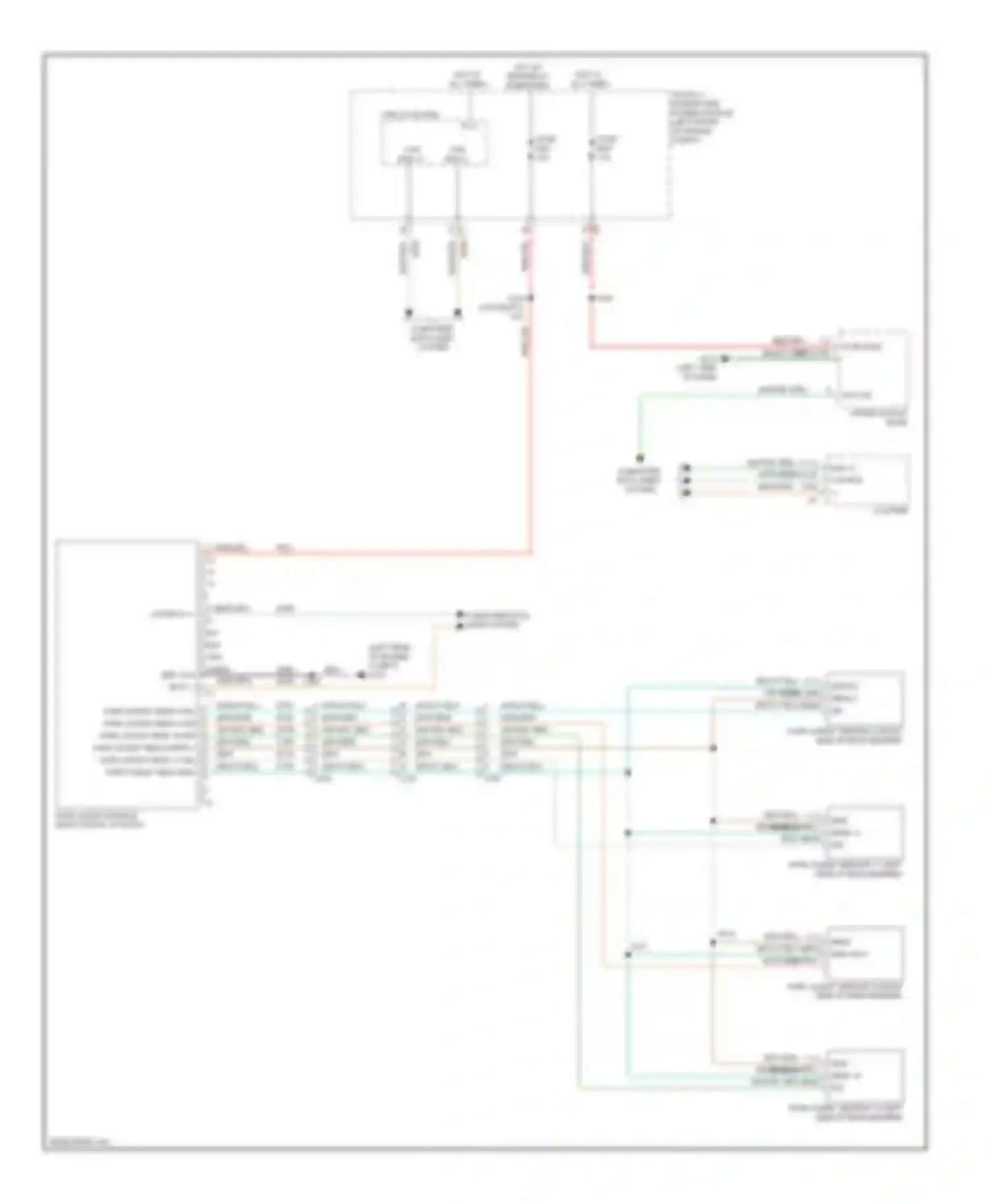 Pickup 3500 RAM  (2011-2012): Parking assistant circuit