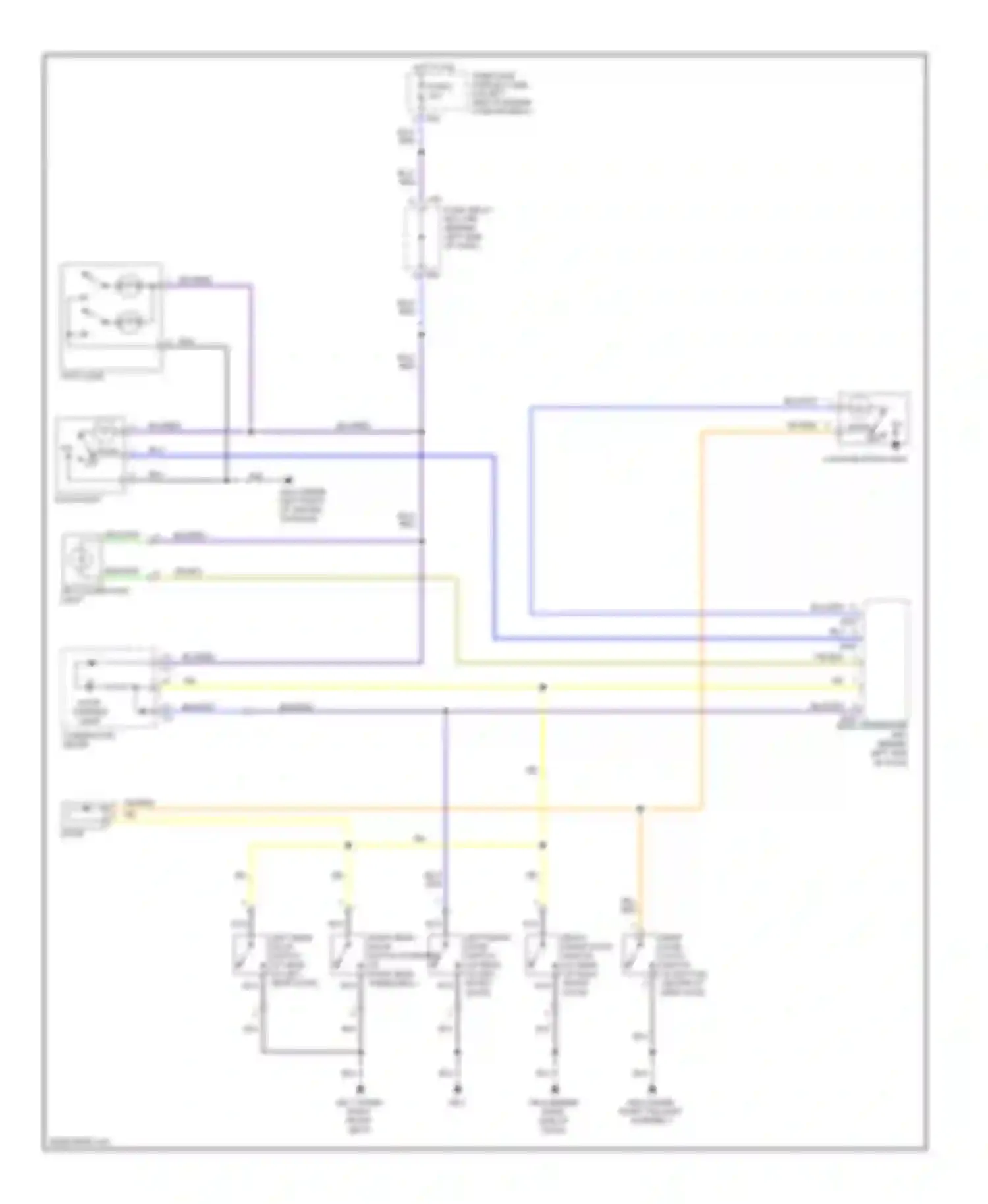 9-2X Saab I (2004-2006): Courtesy lamps circuit