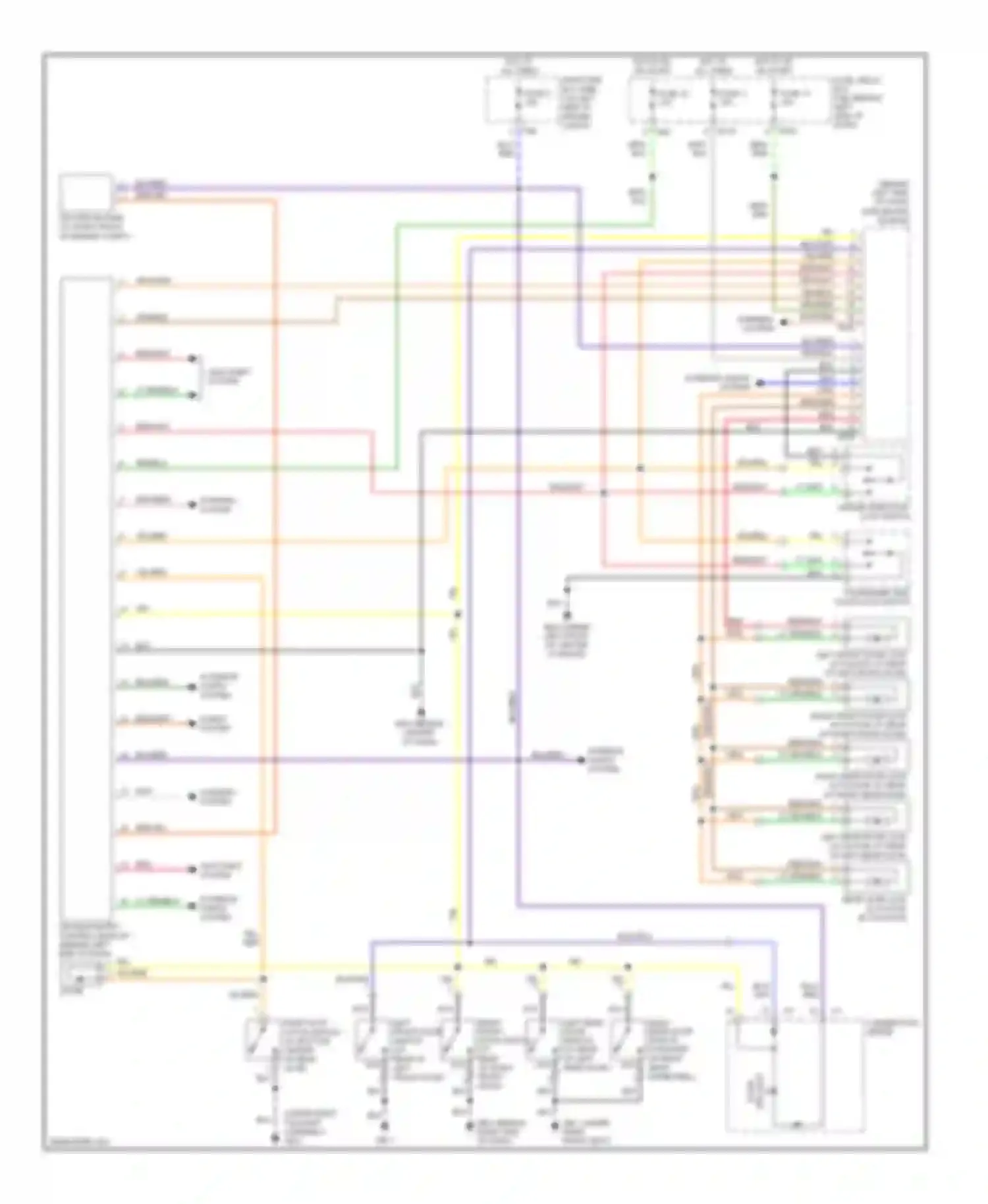9-2X Saab I (2004-2006): Power door locks circuit
