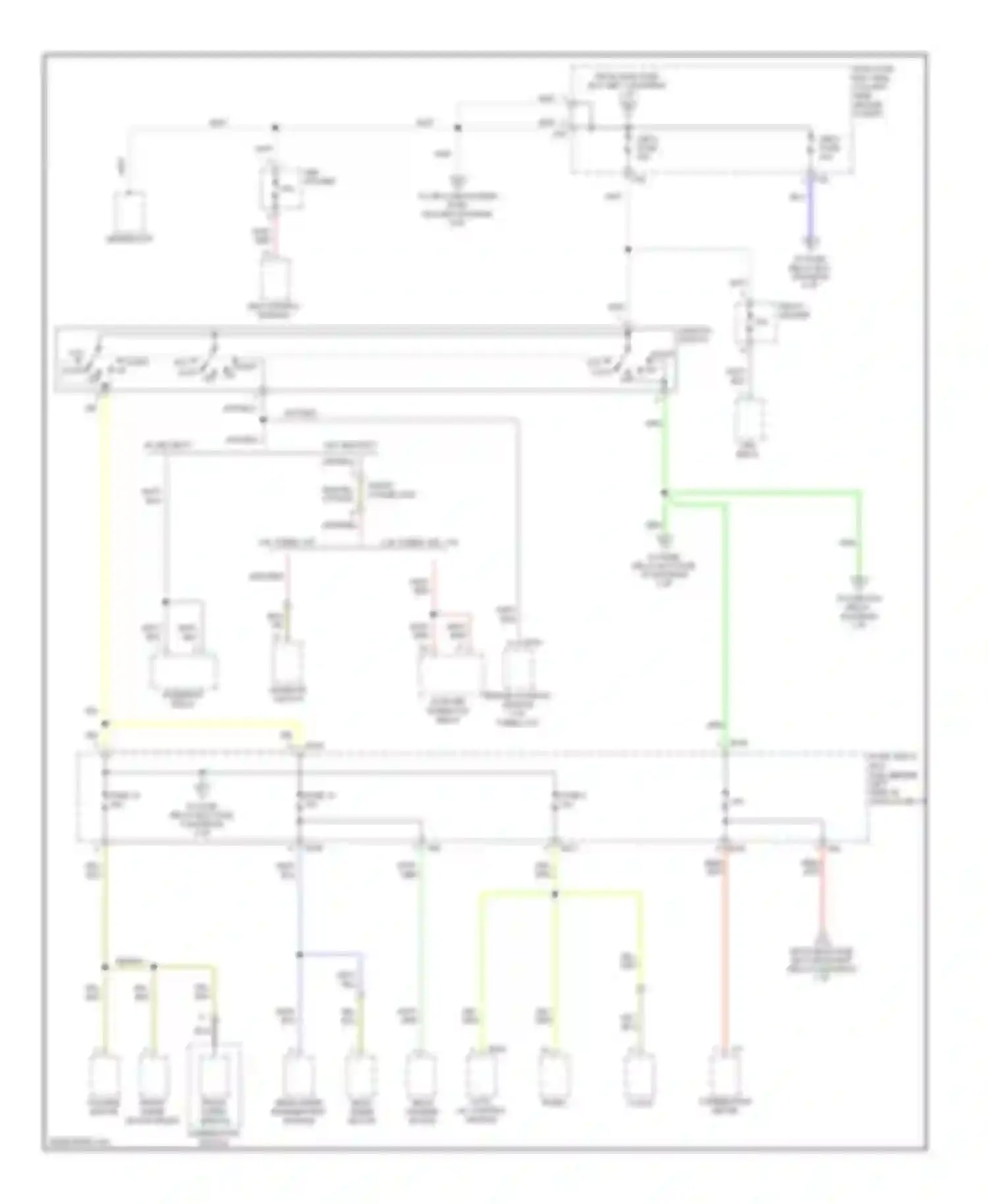 Wiring diagram auto a/c control module rear washer motor for Saab 9-2X I (2004-2006) (1 of 1)