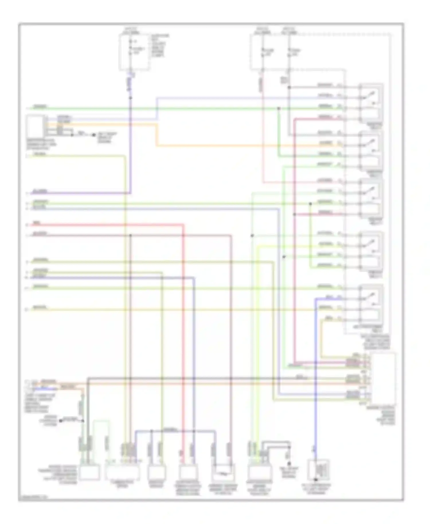 Wiring diagram magnet clutch for Saab 9-2X I (2004-2006) (1 of 3)