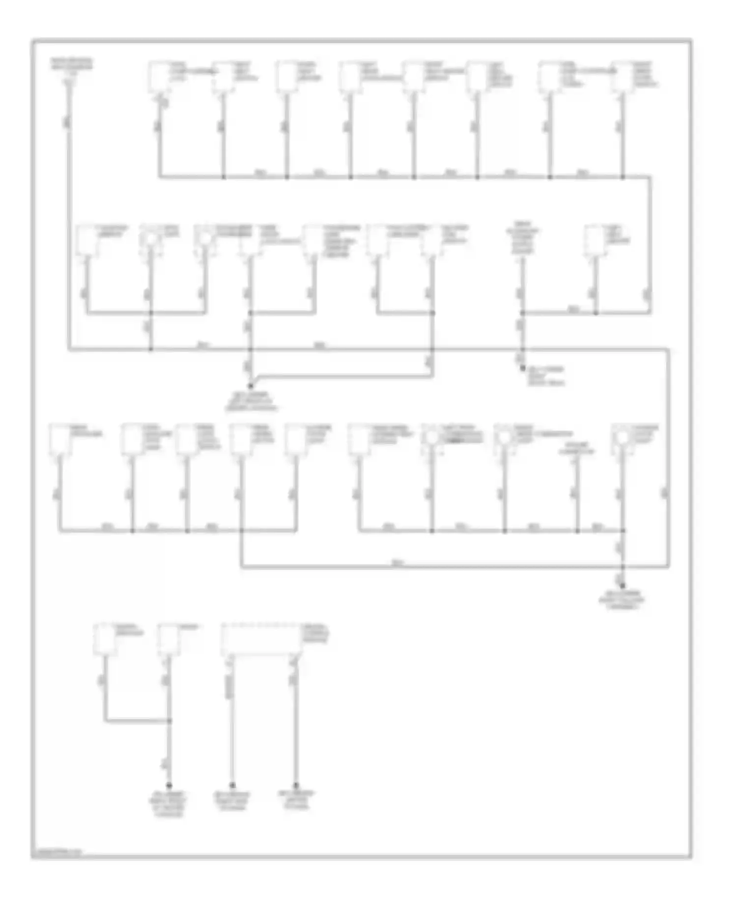 Wiring diagram room light passenger side door lock switch for Saab 9-2X I (2004-2006) (1 of 1)