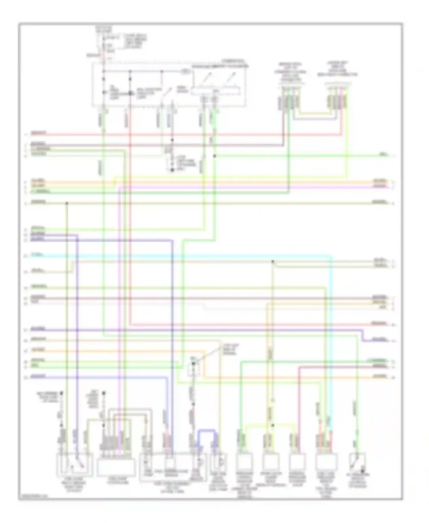 Wiring diagram temp gauge for Saab 9-2X I (2004-2006) (2 of 2)