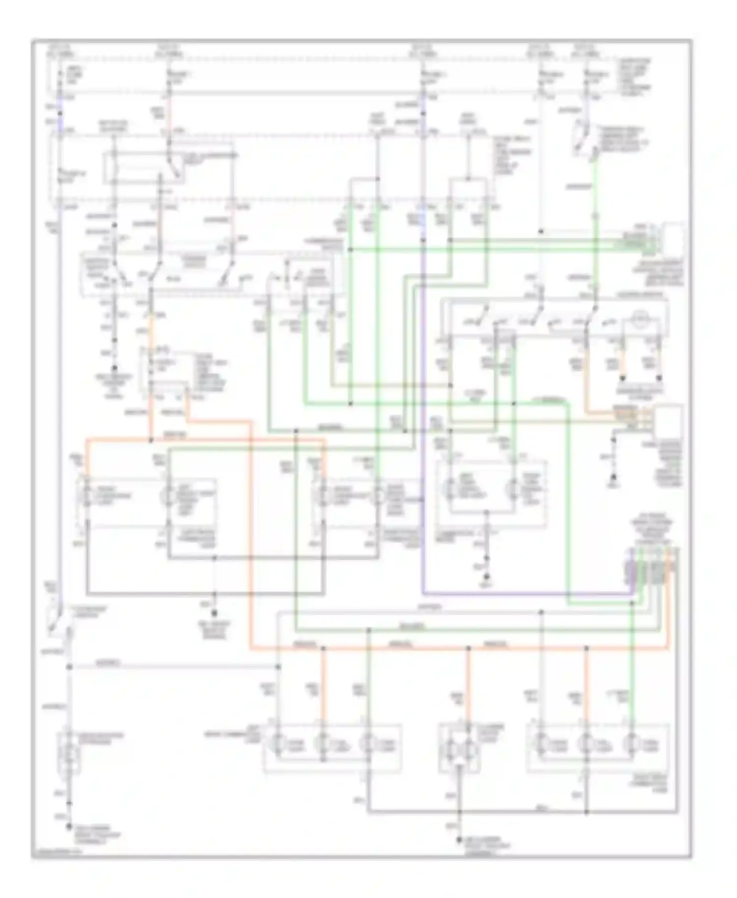 Wiring diagram turn light for Saab 9-2X I (2004-2006) (1 of 1)