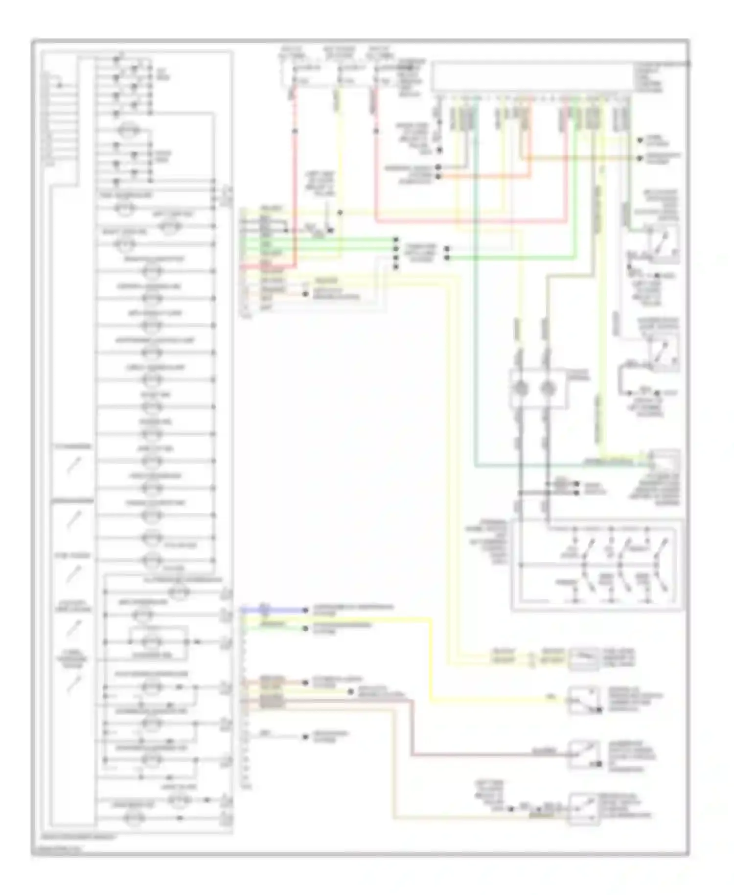 9-3 Saab I (1998-2003): Instrument cluster circuit
