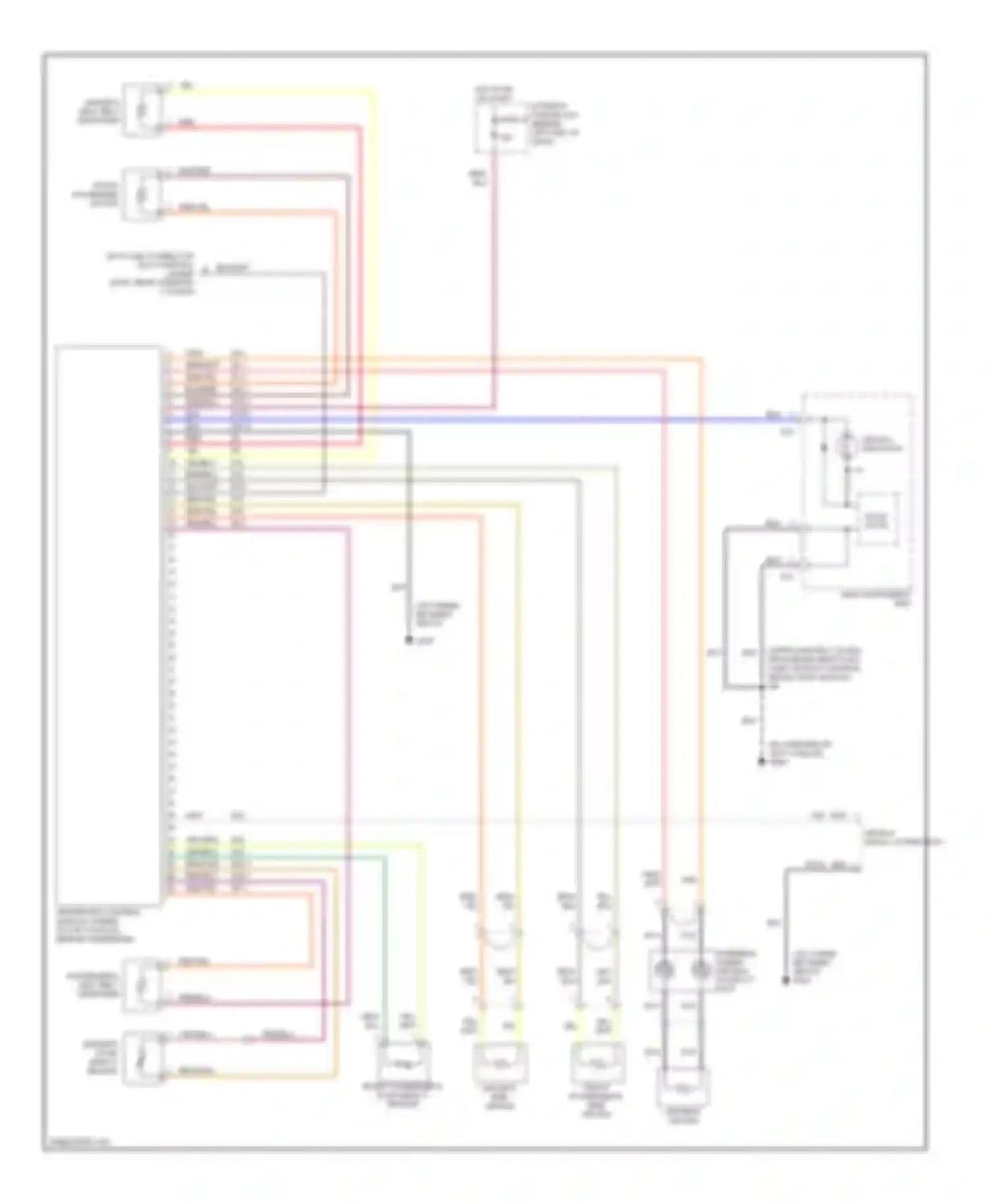 9-3 Saab I (1998-2003): Supplemental restraint circuit