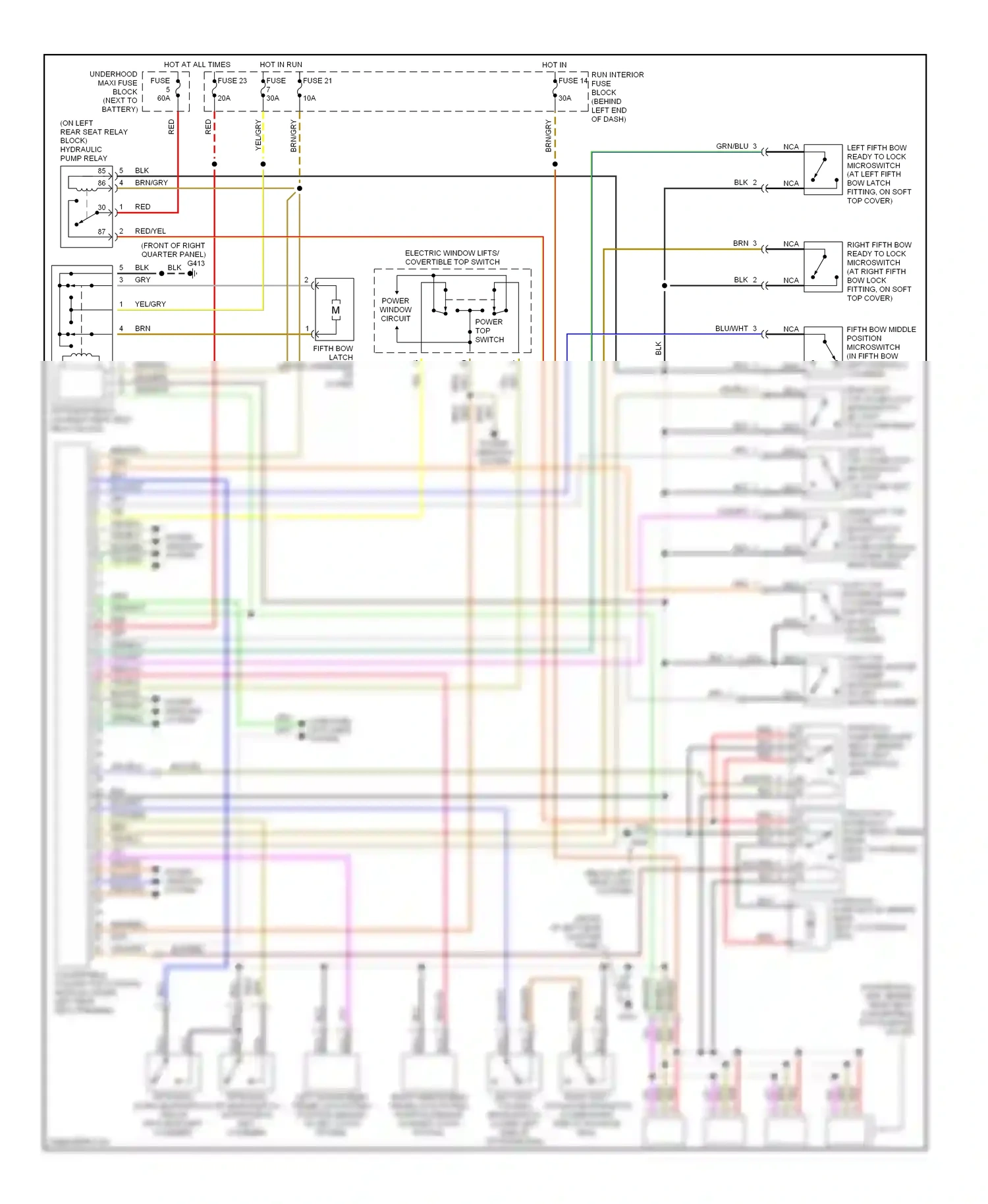 Saab 9-3 I (1998-2003) computer data lines system wiring diagram  (12 of 17)
