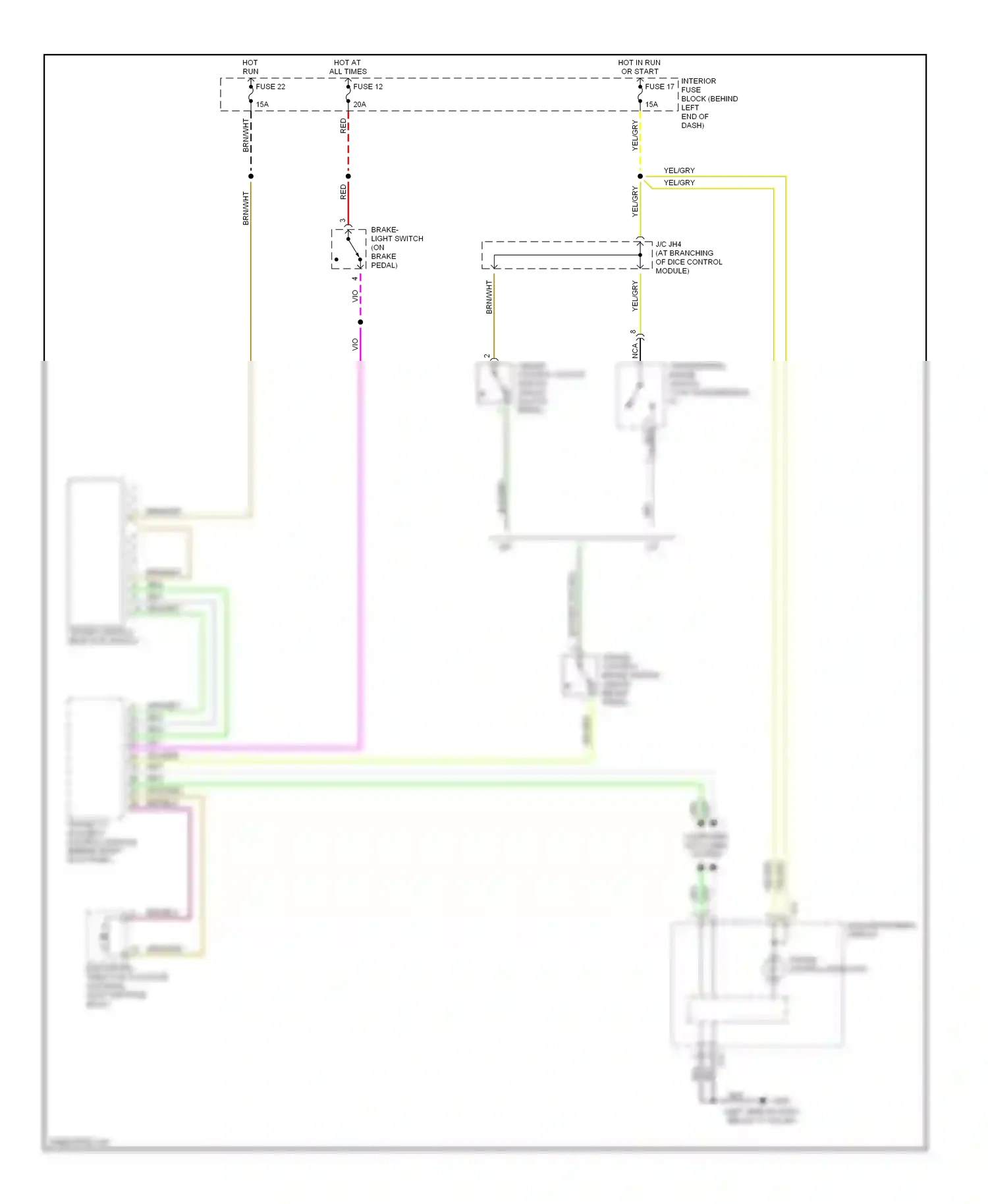 Saab 9-3 I (1998-2003) computer data lines system wiring diagram  (3 of 17)