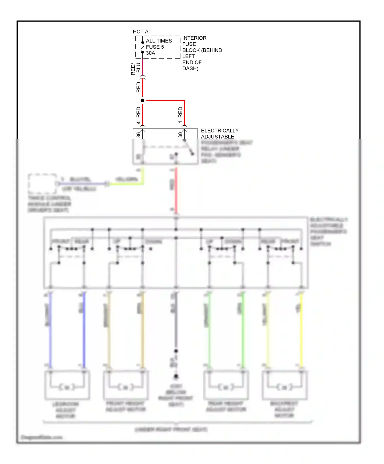 Saab 9-3 I (1998-2003) down wiring diagram  (2 of 2)