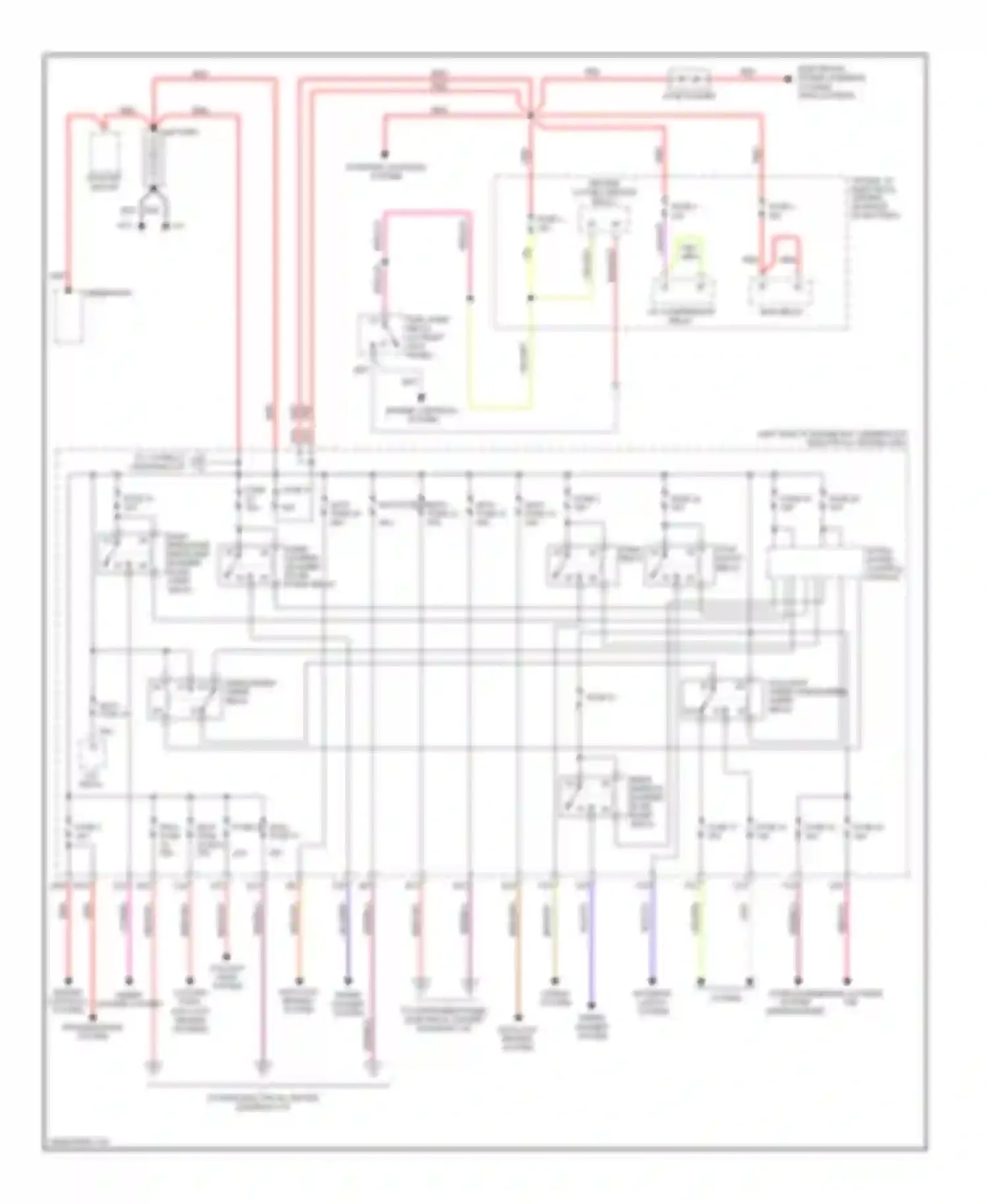 9-3 Saab II (2002-2008): Power distribution circuit (1 of 3)