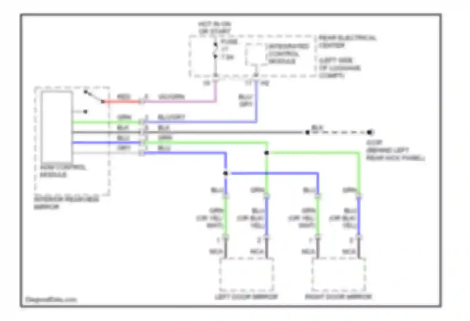 9-3 Saab II (2002-2008): Automatic day/night mirror circuit, convertible
