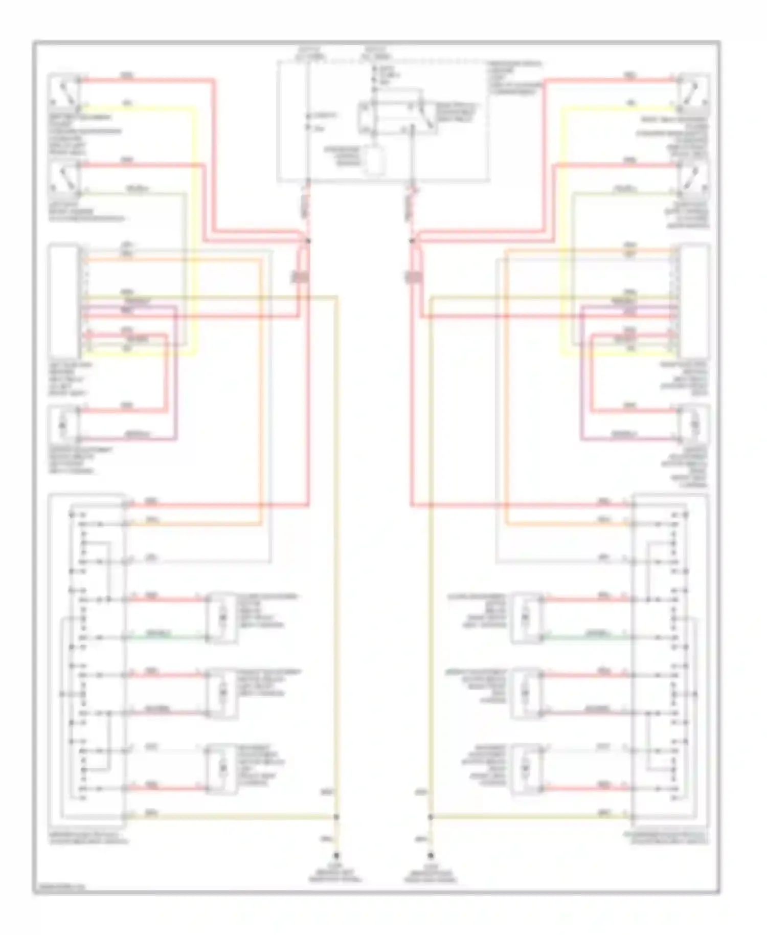 9-3 Saab II (2002-2008): Power seats circuit, convertible