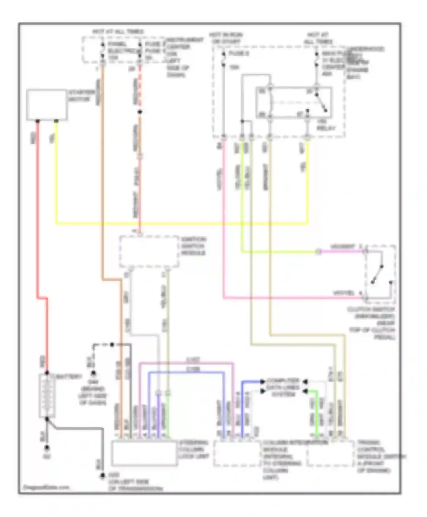 9-3 Saab II (2002-2008): 2.0l turbo, starting circuit, m/t
