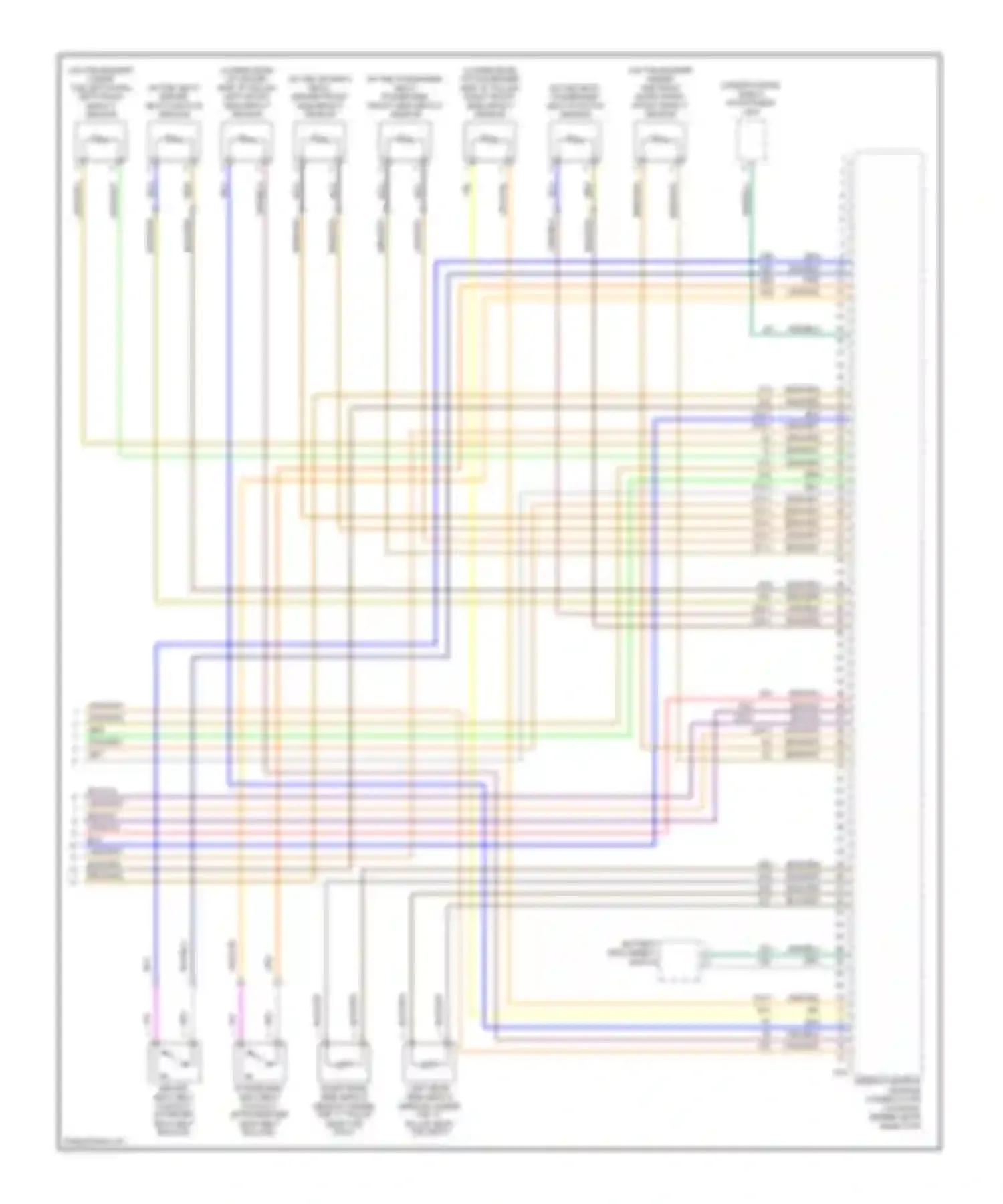9-3 Saab II (2002-2008): Supplemental restraints circuit, convertible (2 of 2)