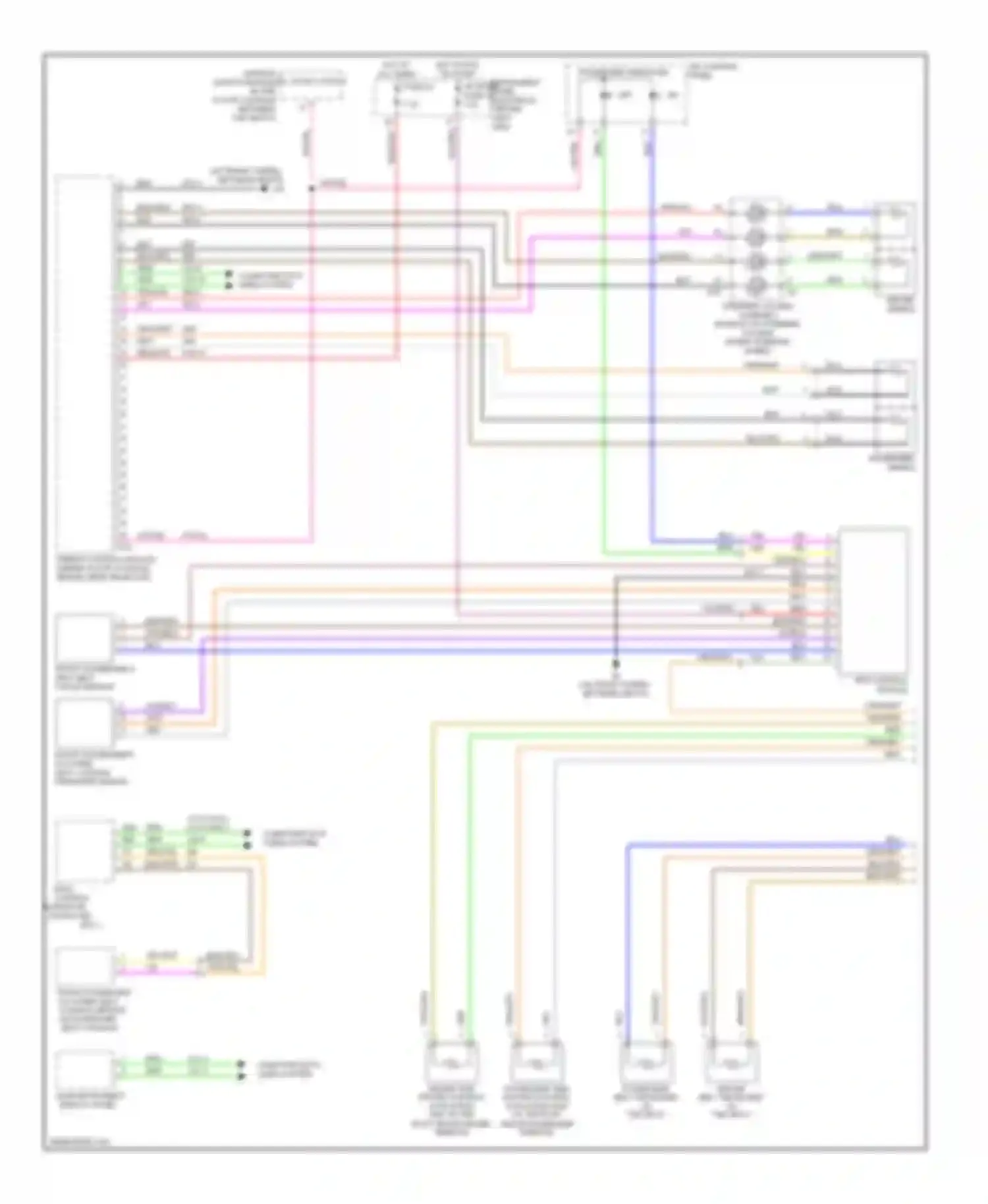 9-3 Saab II (2002-2008): Supplemental restraints circuit, sedan (1 of 2)