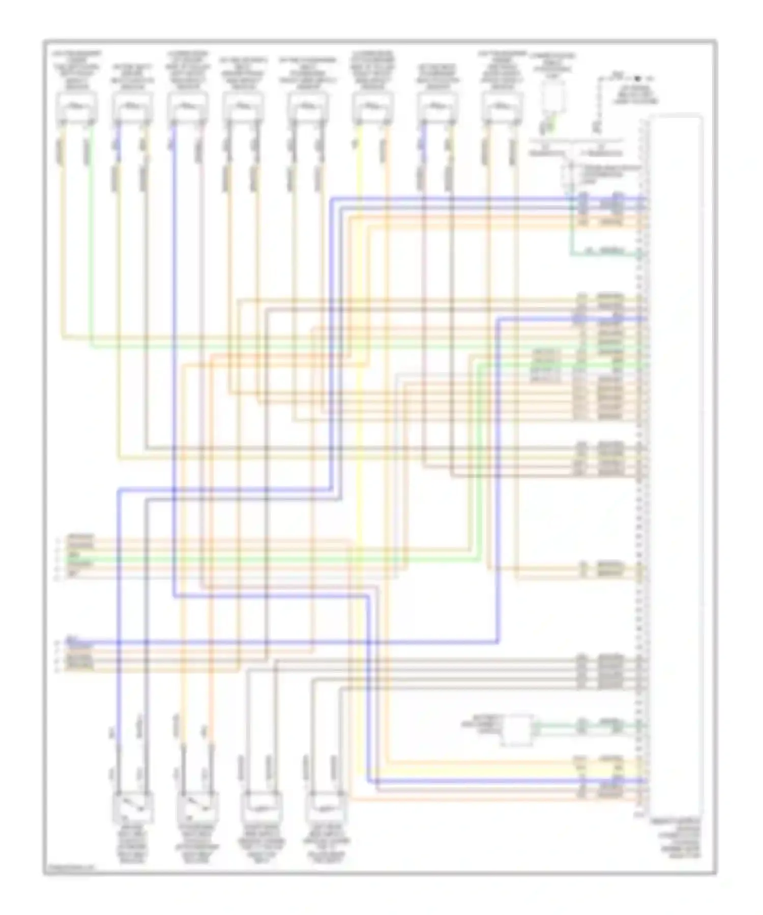 9-3 Saab II (2002-2008): Supplemental restraints circuit, sedan (2 of 2)